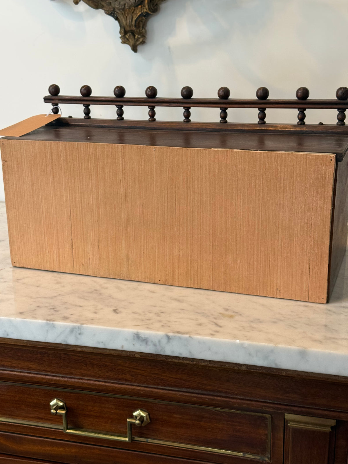Antique Victorian Carved Wood Organ Box, Repurposed Storage Chest