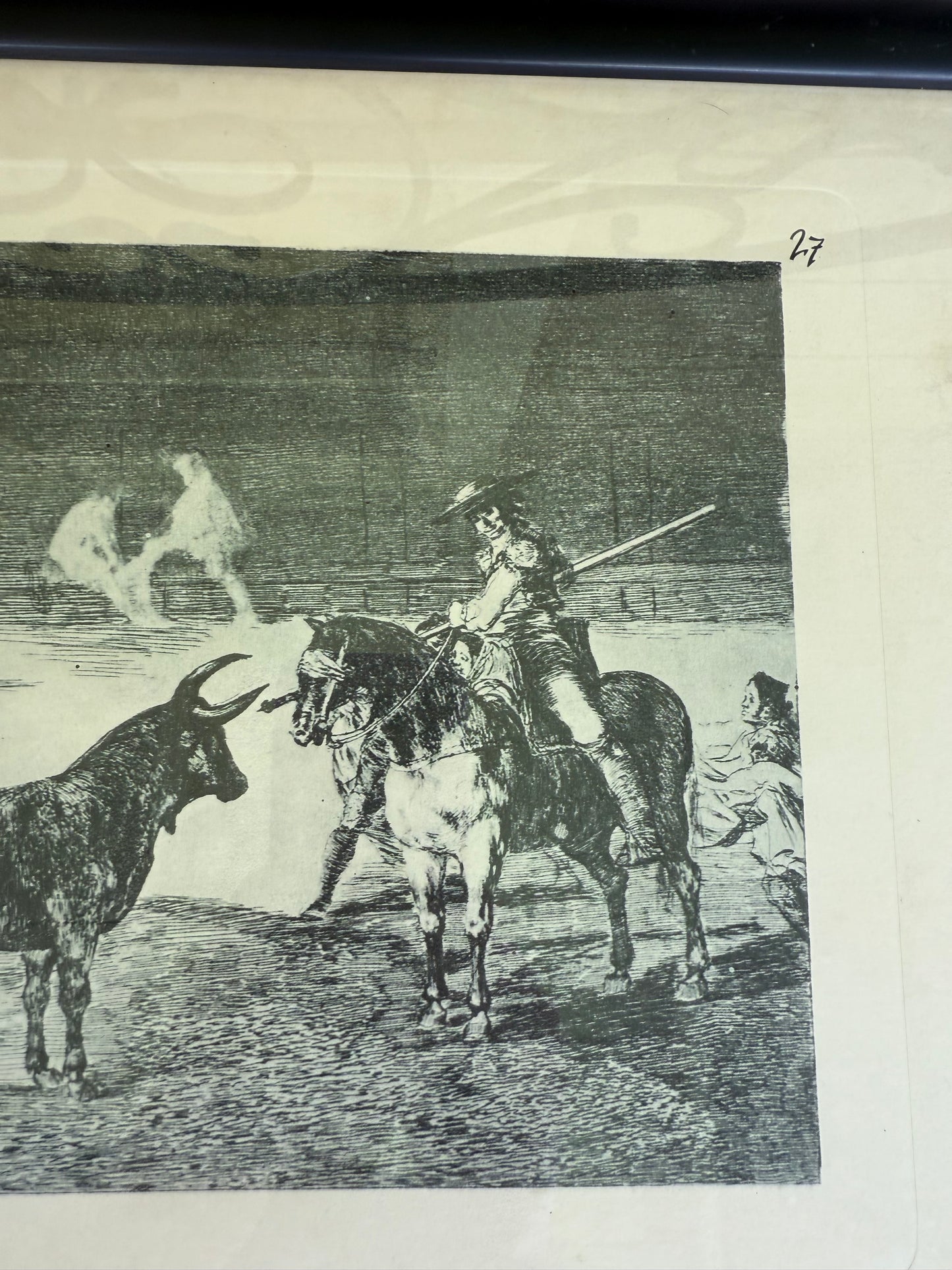 Goya Bullfight Engraving No. 27