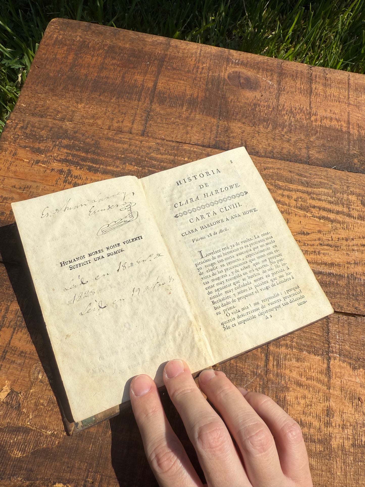 1806 Spanish Edition — Clara Harlowe (Clarissa) by Samuel Richardson, Vol. V
