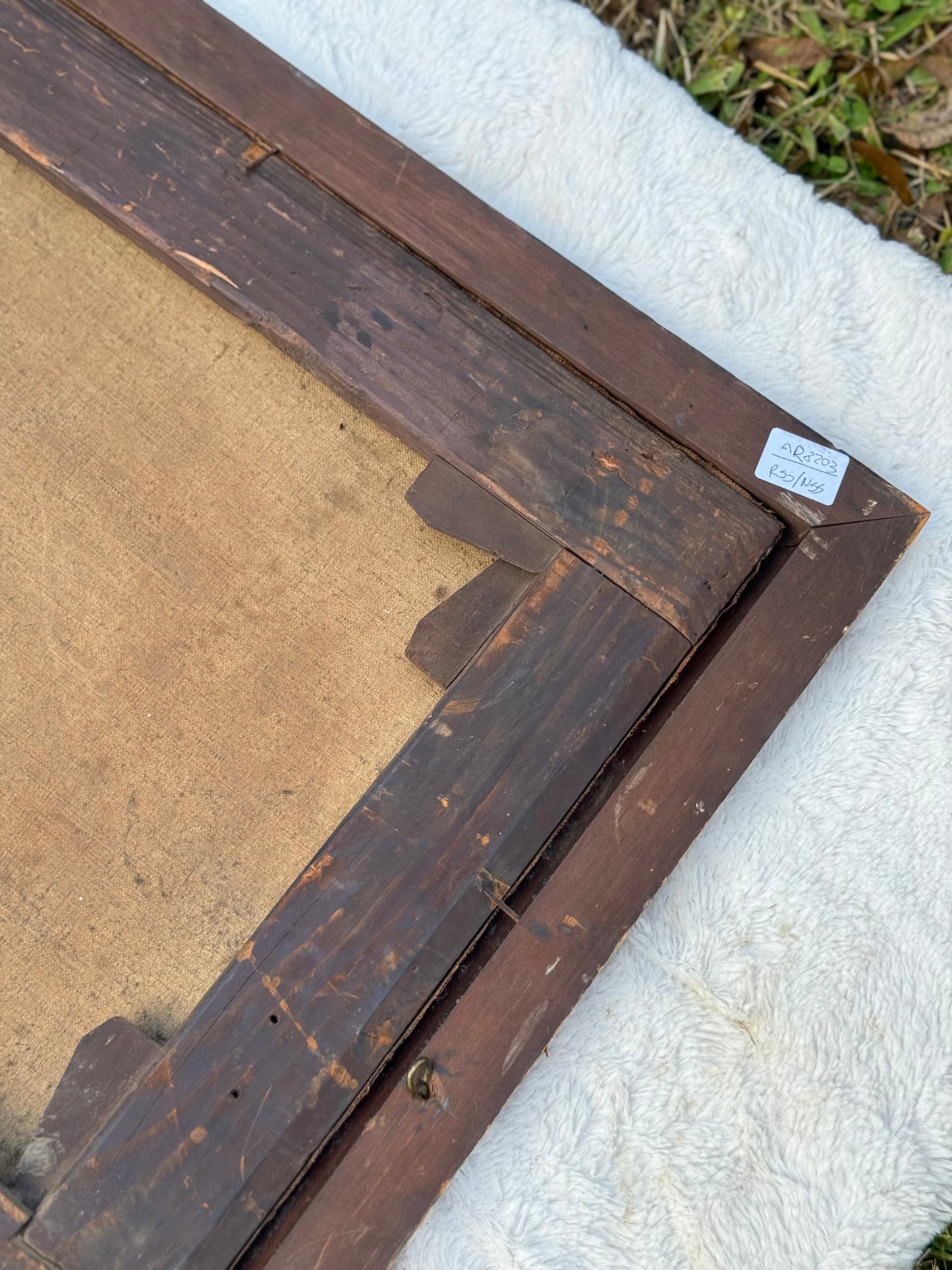 Huge Mid-19th Century Continental Public Penance Tribunal Scene – Dramatic Historic Oil Painting (35x42”)