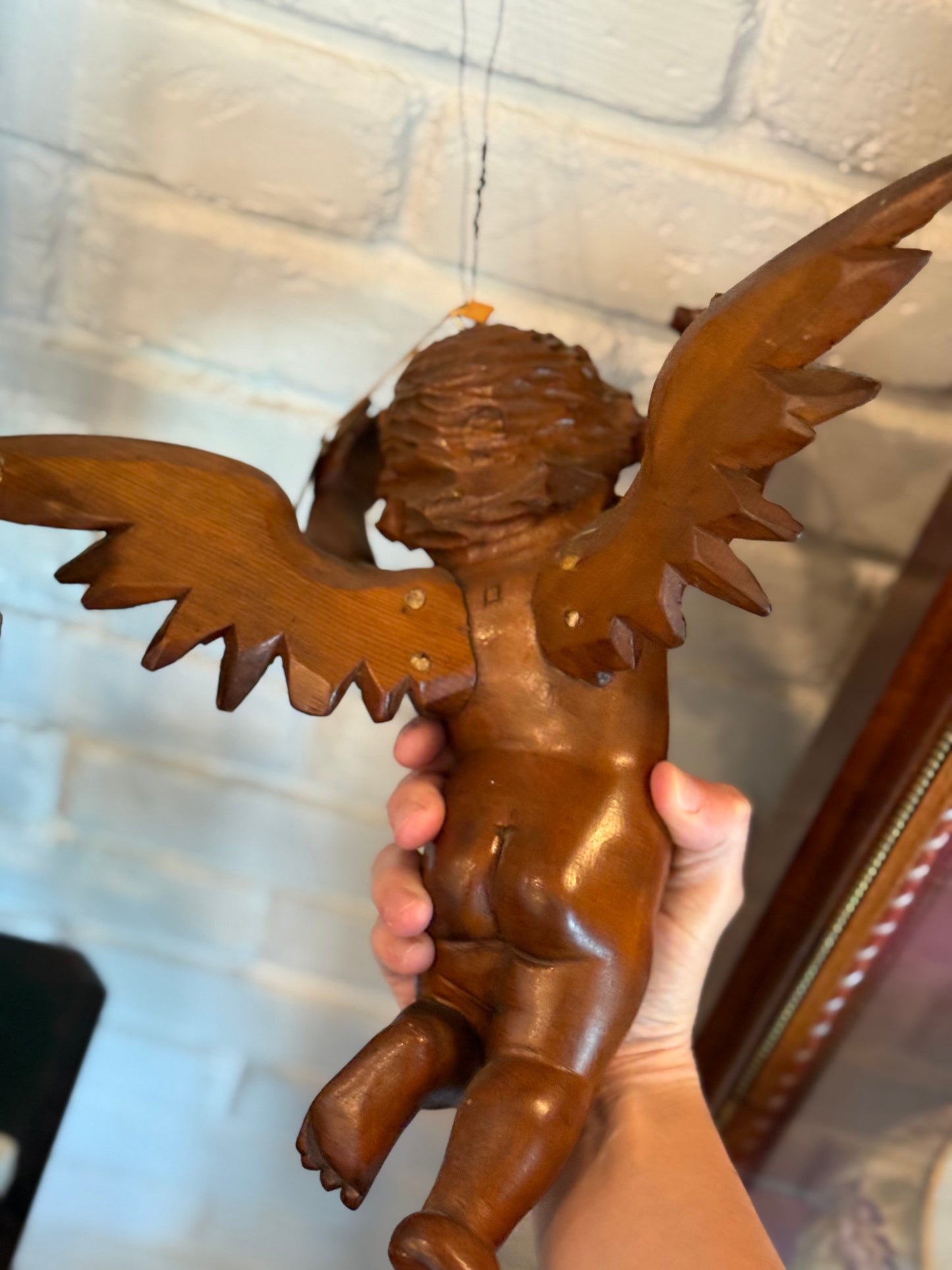 Ecclesiastical Carved Wooden Cherub, Late 18th/Early 19th Century