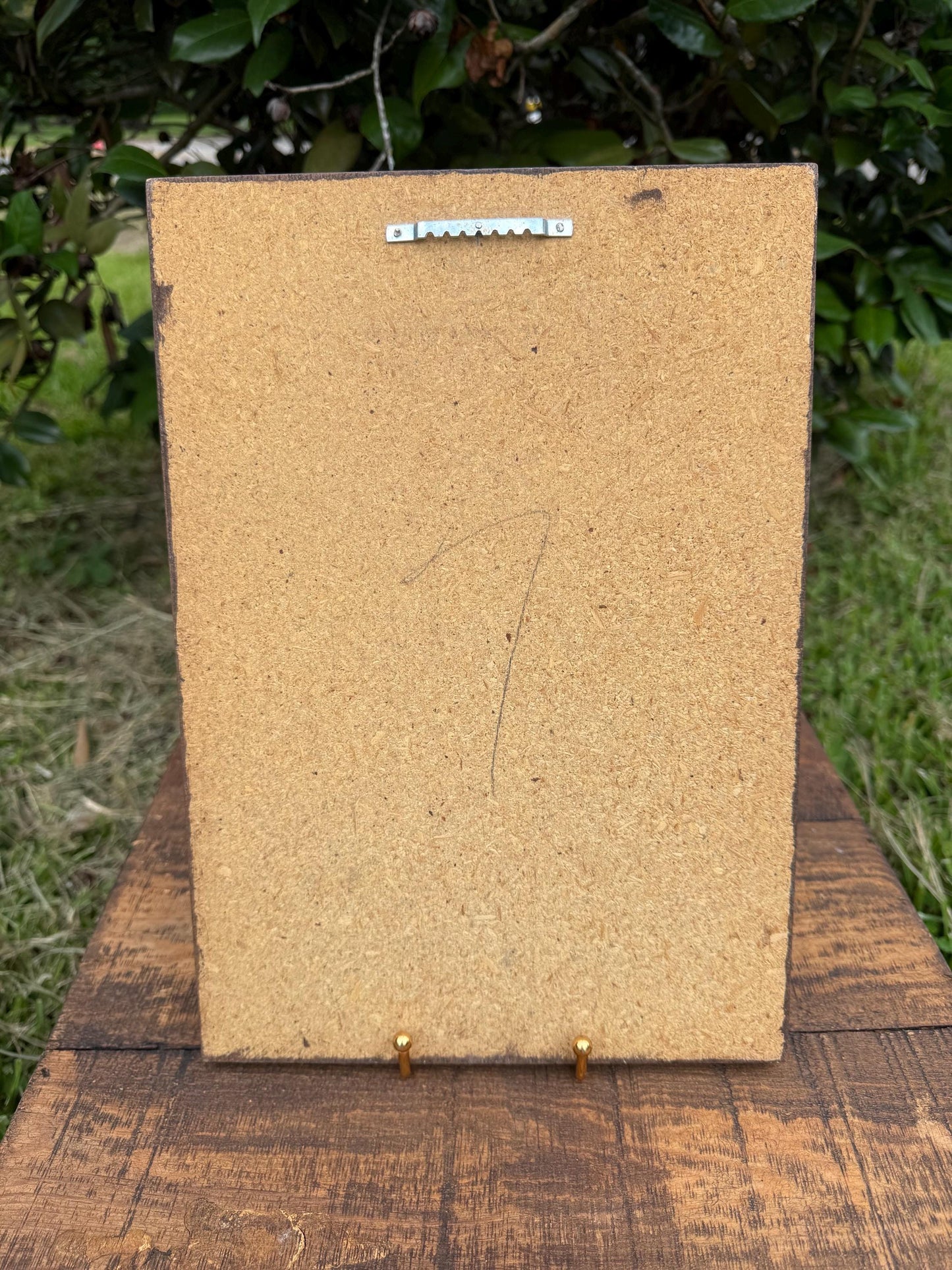 S. Vassiliou Greek Belfry Print – Vintage Andros Wall Art on Board, Cycladic Church Souvenir