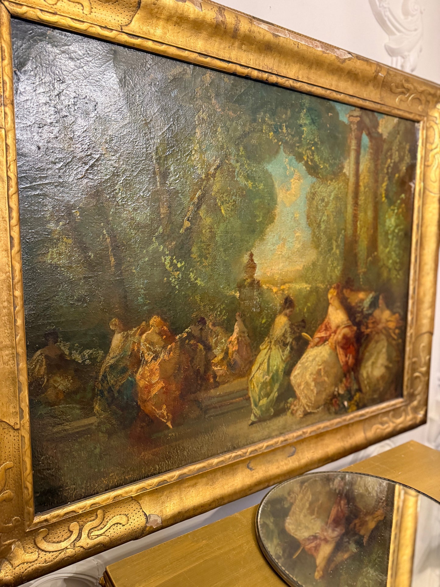 Frederick Ballard Williams “In Hours of Ease” Oil Painting