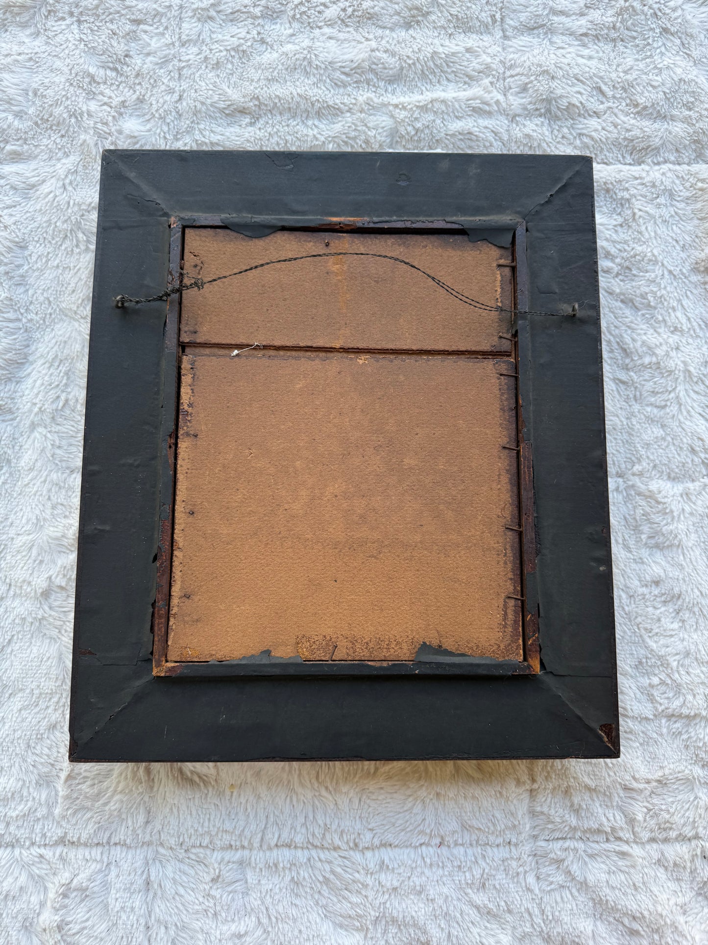 Antique Still Life Oil on Board | Signed F. Monty | Tavern Table Scene | Original 19th c. Walnut Frame