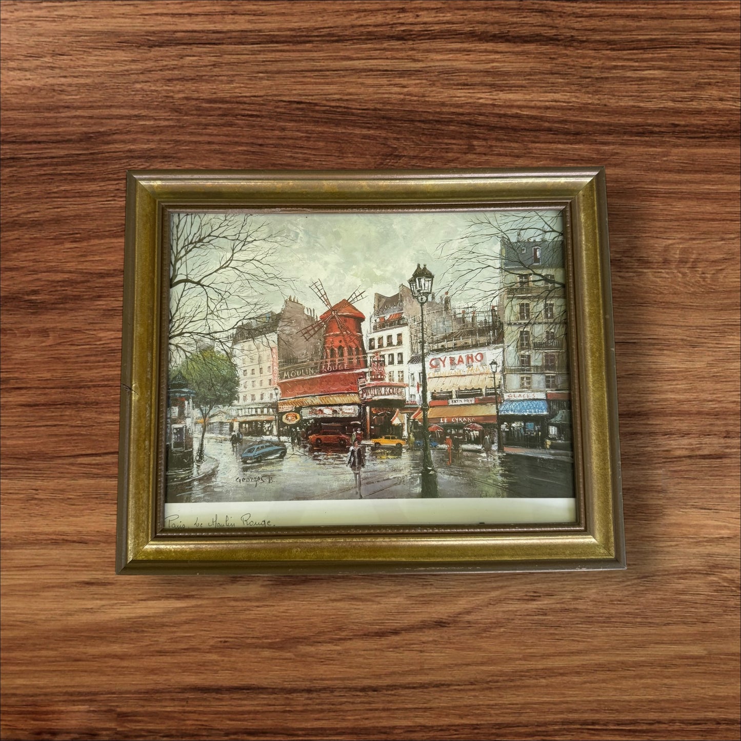 Paris Street Scene – “Le Moulin Rouge” by Georges B.