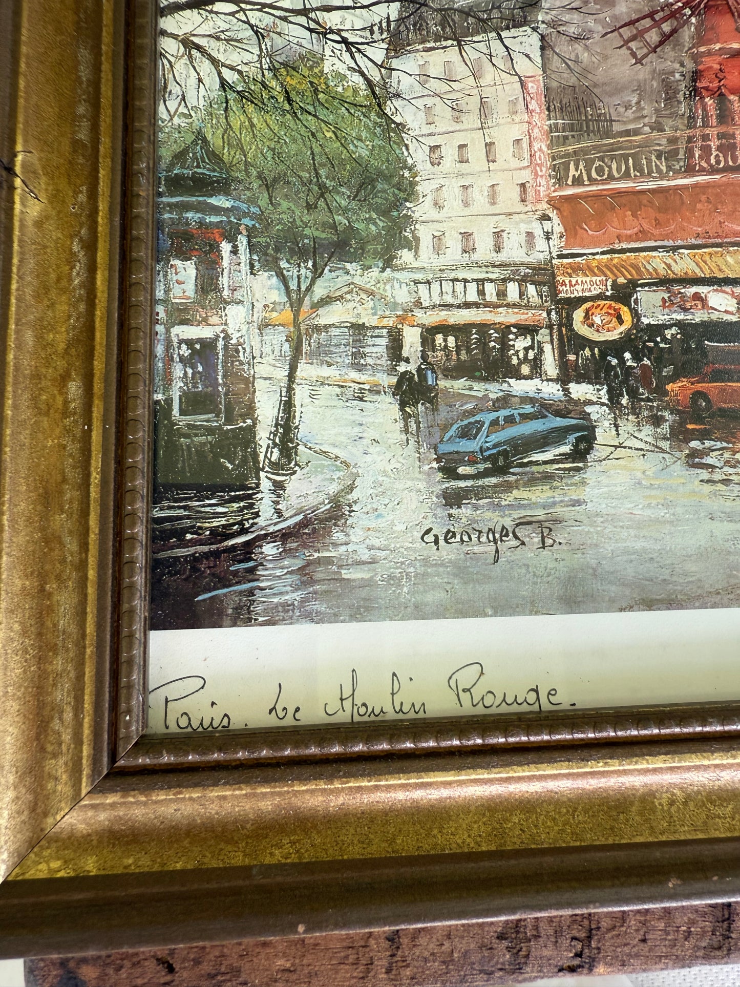 Paris Street Scene – “Le Moulin Rouge” by Georges B.