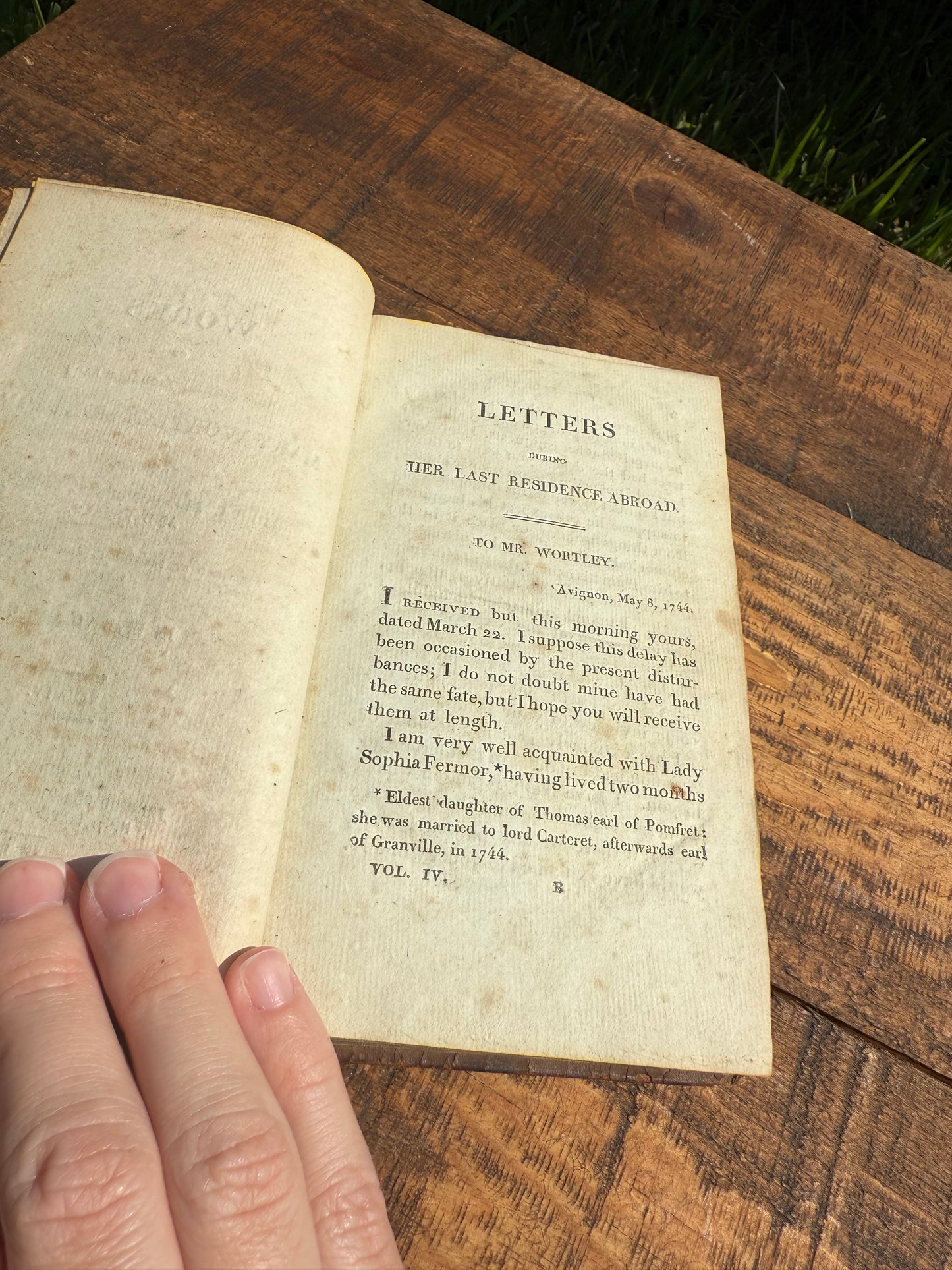 1803 The Works of Lady Mary Wortley Montagu, Volume IV – Leather Bound, Early 19th Century