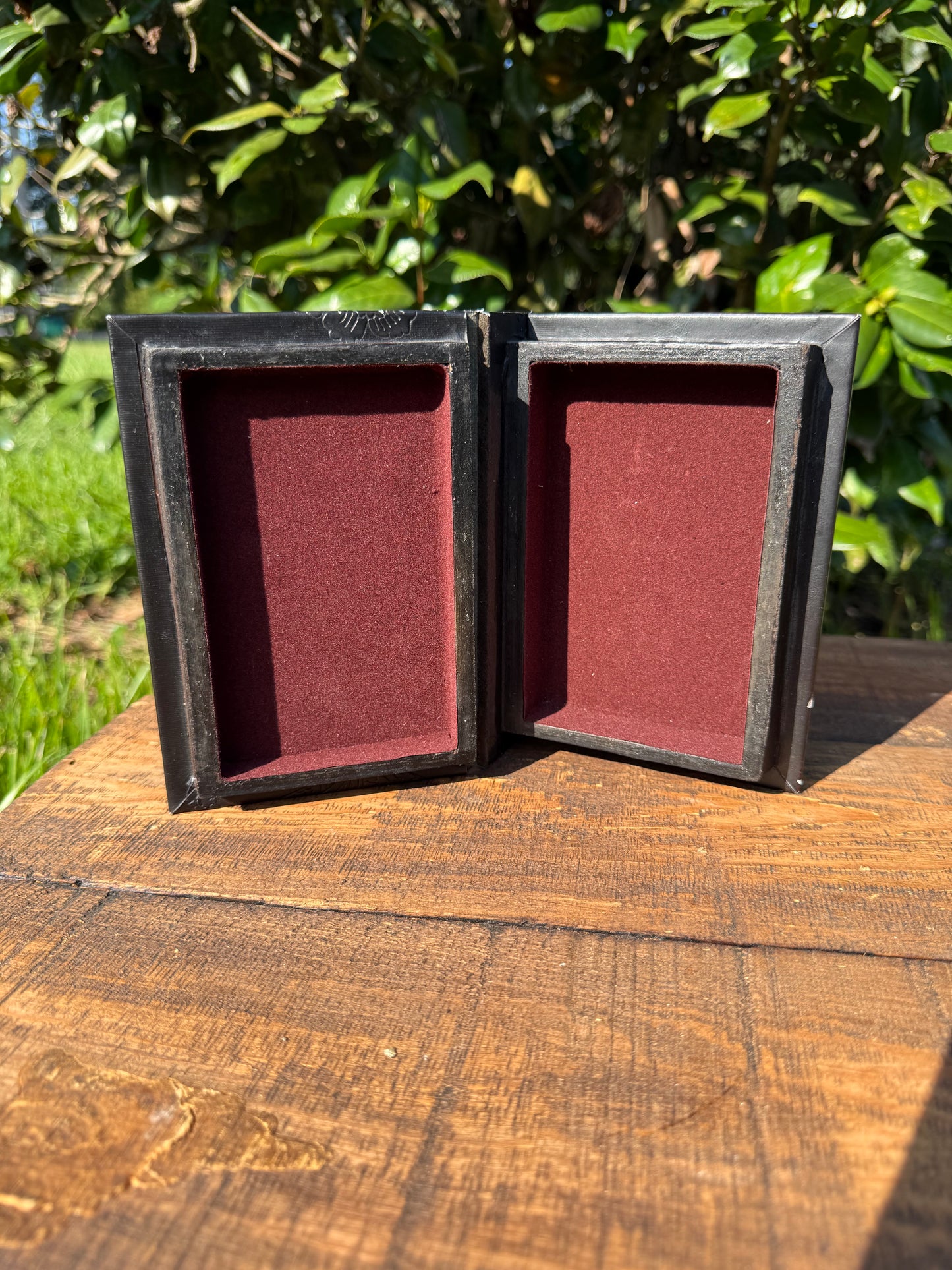 Embossed Floral Book-Form Box, Early-Mid 20th Century