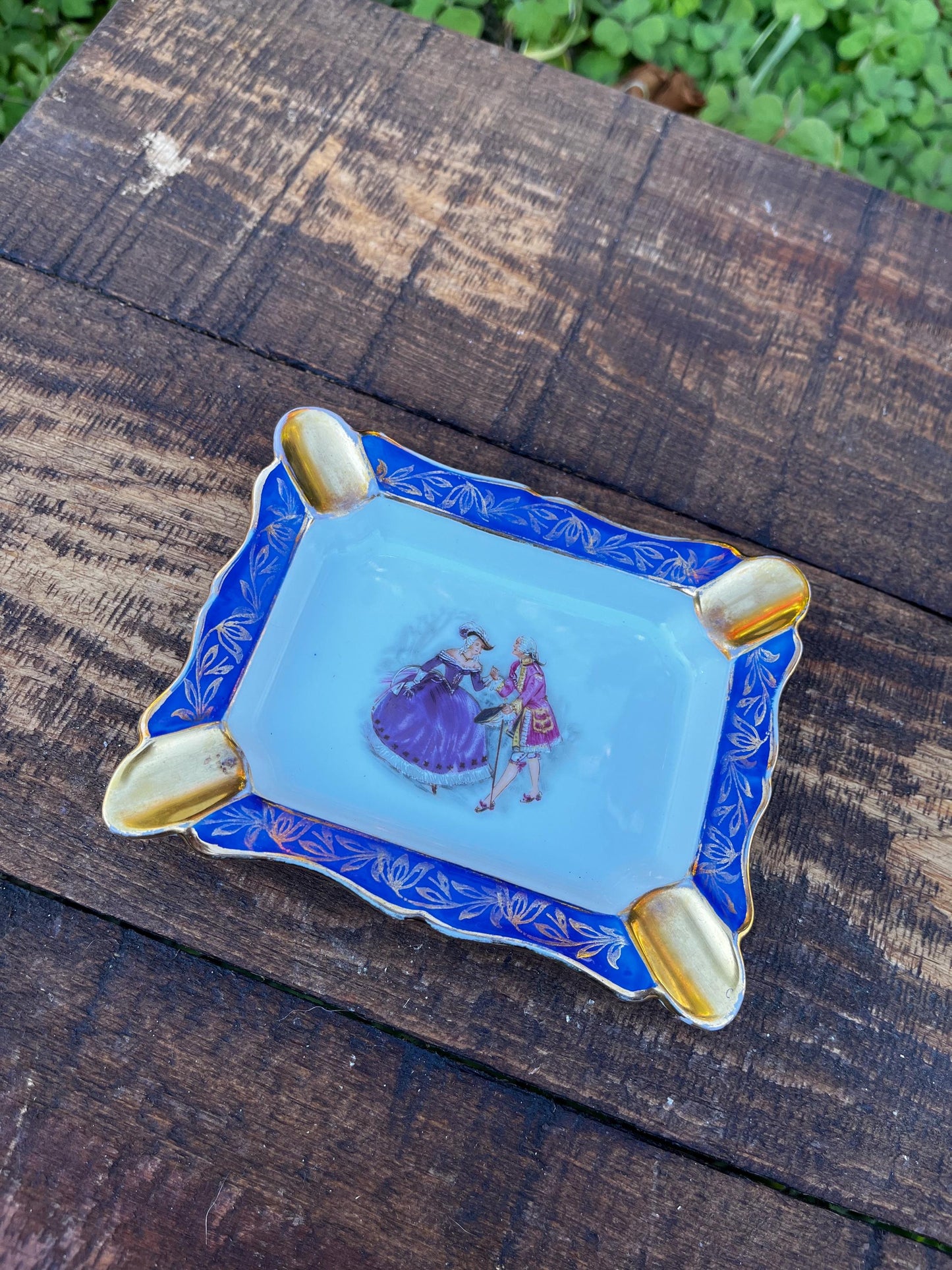 Antique Limoges Ashtray, French Ashtray, Vintage Limoges Porcelain, Made in France, Collectible Ashtray, Gift