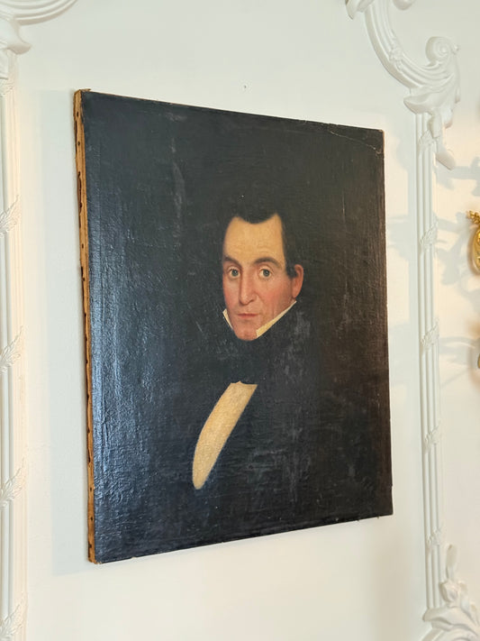 Early 19th Century New England Gentleman Portrait | Oil on Canvas