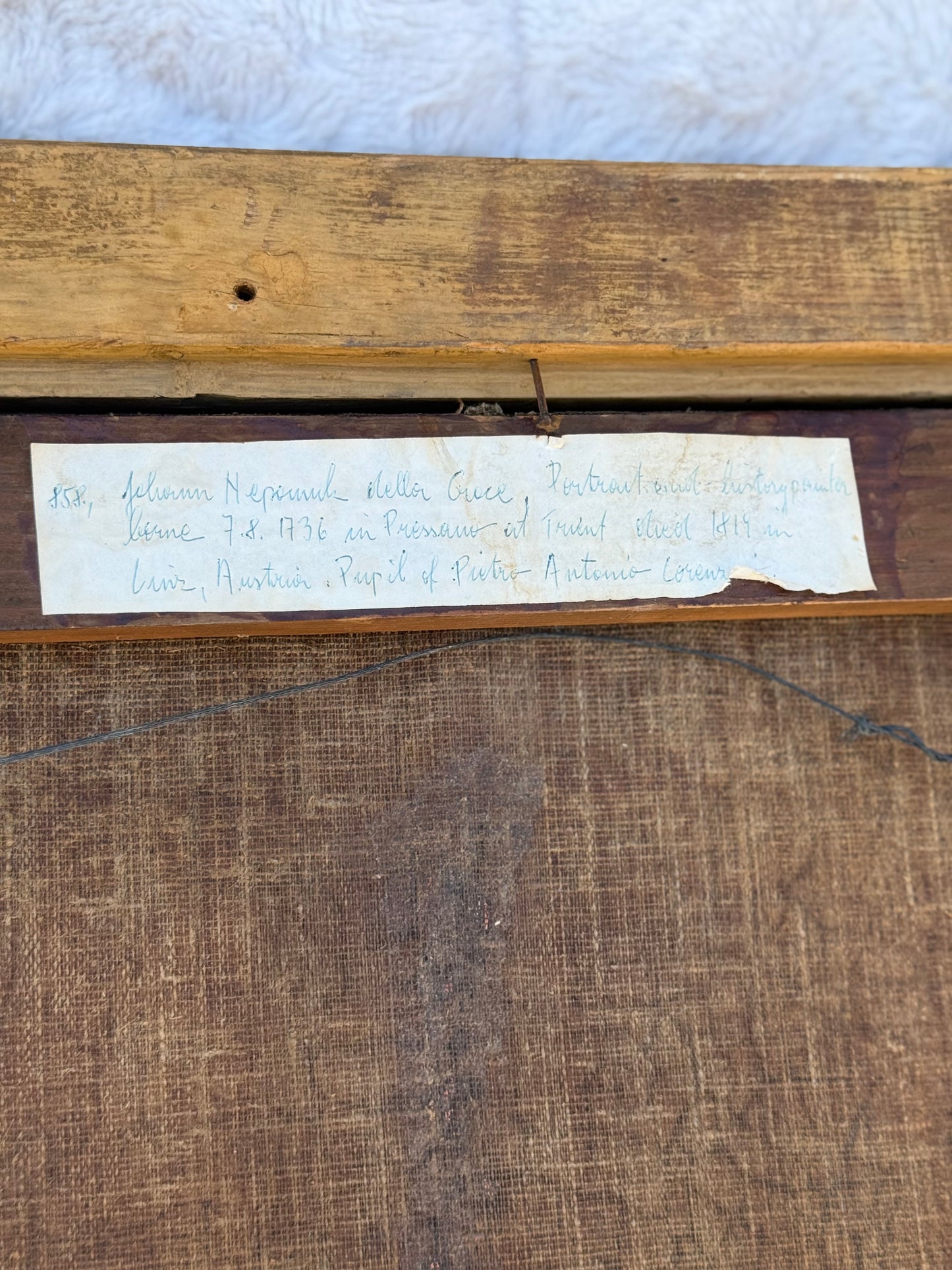 18th-Century Gentleman Portrait in Original Gilt Frame • Circle of Johann Nepomuk della Croce (European Collection Label)