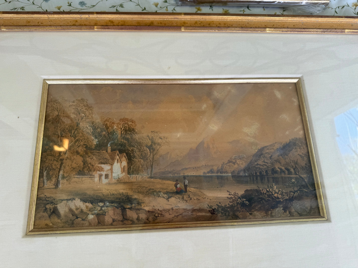 Cornelius Pearson (1805–1891) – Mountain Landscape with Lake, 1852 Watercolor