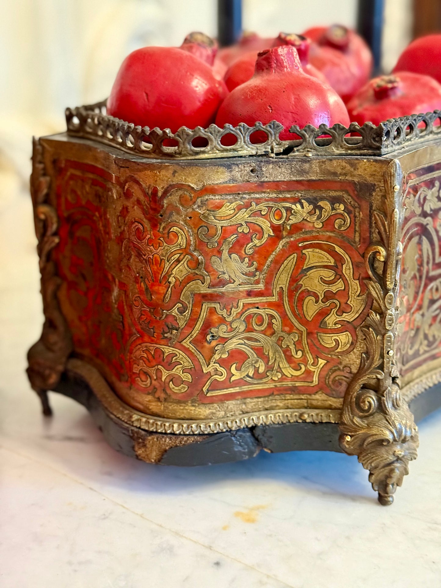 Napoleon III Boulle Jardinière | Tortoiseshell and Brass Inlay Planter