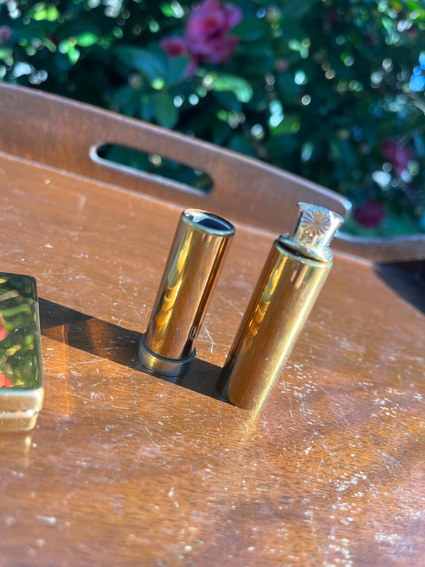 Vintage Horse Carriage Compact with Lipstick Tube, Flato Compact, Retro Makeup Case, Vanity Collectible, Gift for Her