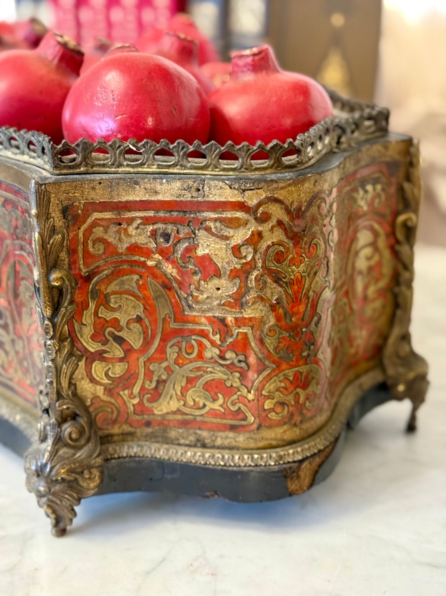 Napoleon III Boulle Jardinière | Tortoiseshell and Brass Inlay Planter