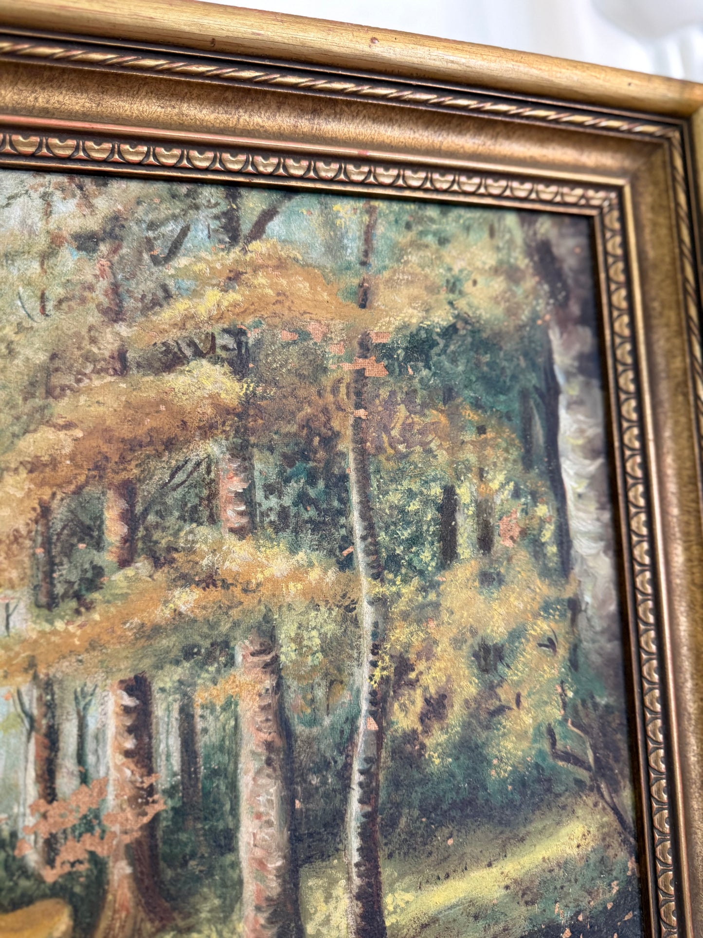 Sr. M. Sophia Oil Painting | Woodland Deer Landscape | Nun Artist | Oil on Canvas