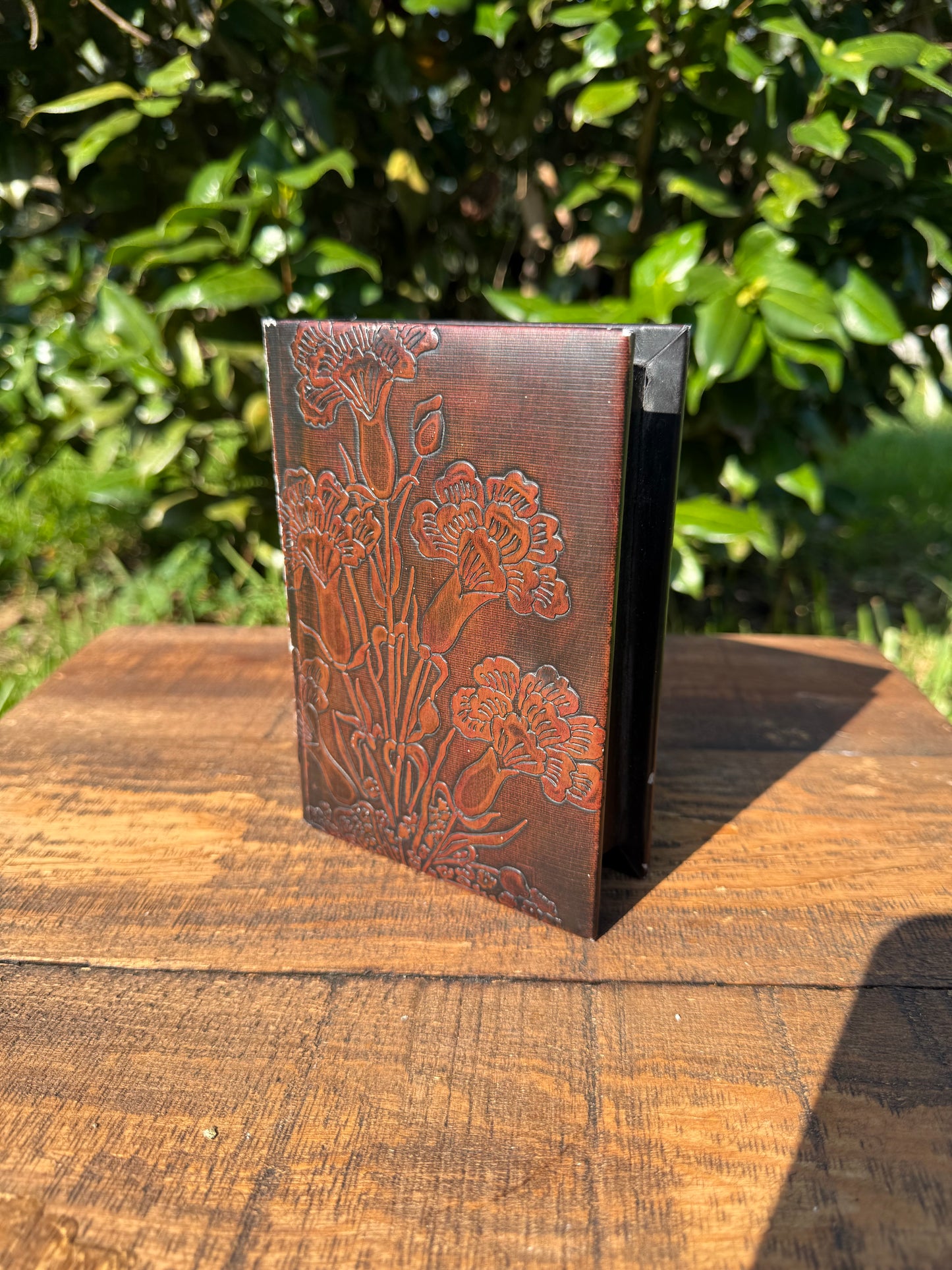 Embossed Floral Book-Form Box, Early-Mid 20th Century