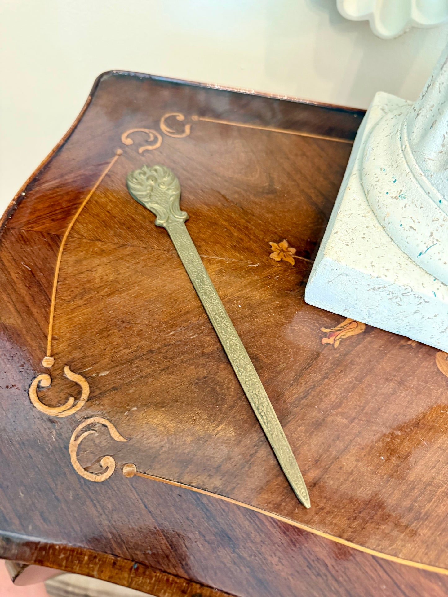 Vintage Renaissance Revival Brass Letter Opener