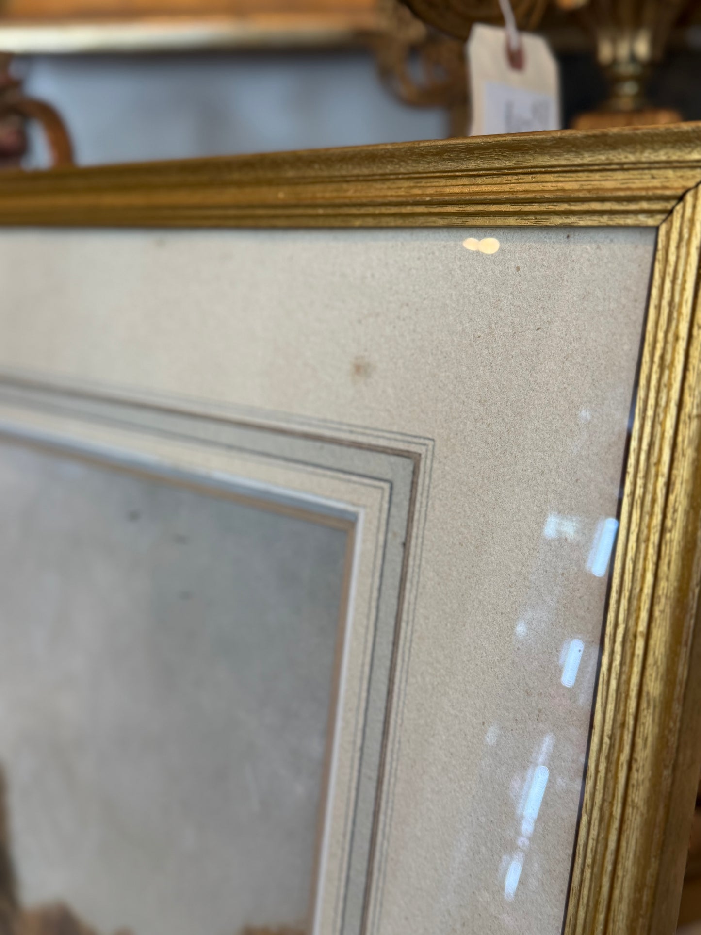 Attributed to Peter De Wint “The Head of the Loch” Watercolor on Paper, Framed