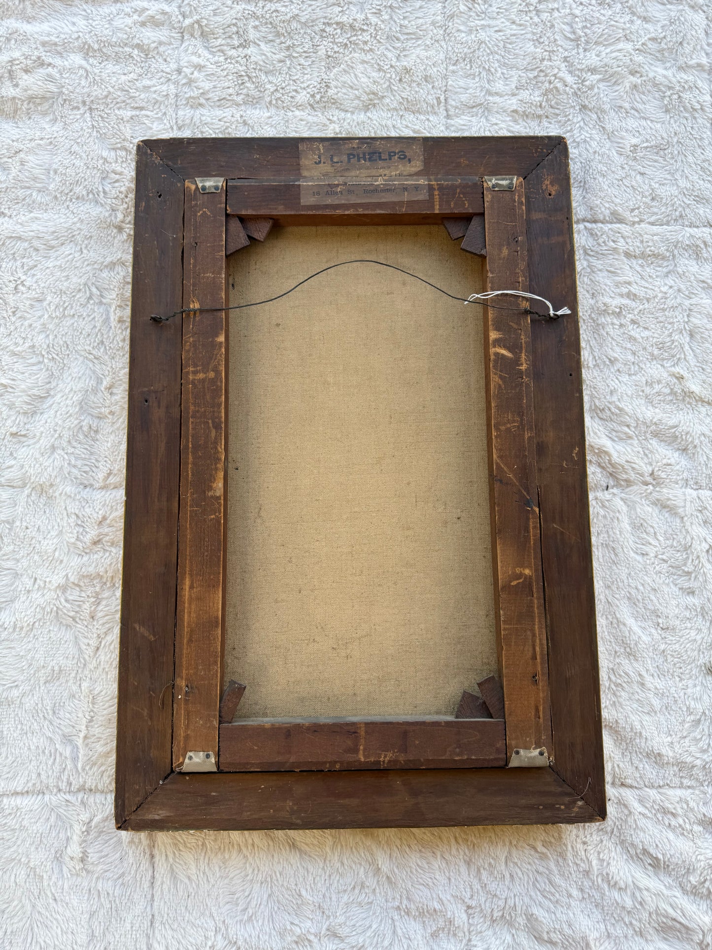 Antique American Autumn Landscape Oil Painting, c.1880–1900, Original Gilt Frame (J.L. Phelps, Rochester NY)