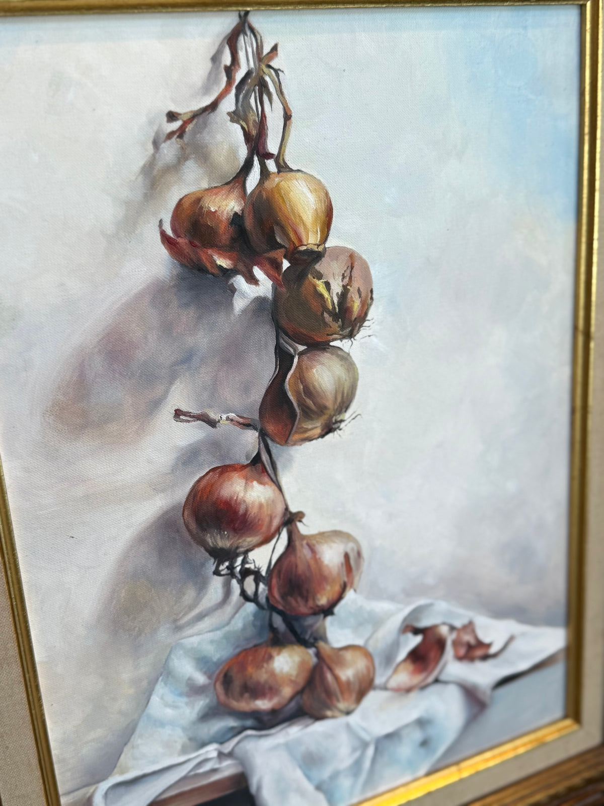 Anna Sitovska, Still Life with Onions, Original Oil Painting, 2025
