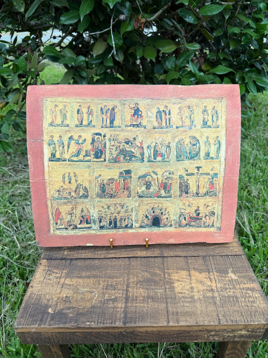 Greek Orthodox Feast Days Icon – Byzantine Dodekaorto Reproduction, 11x15 Religious Panel