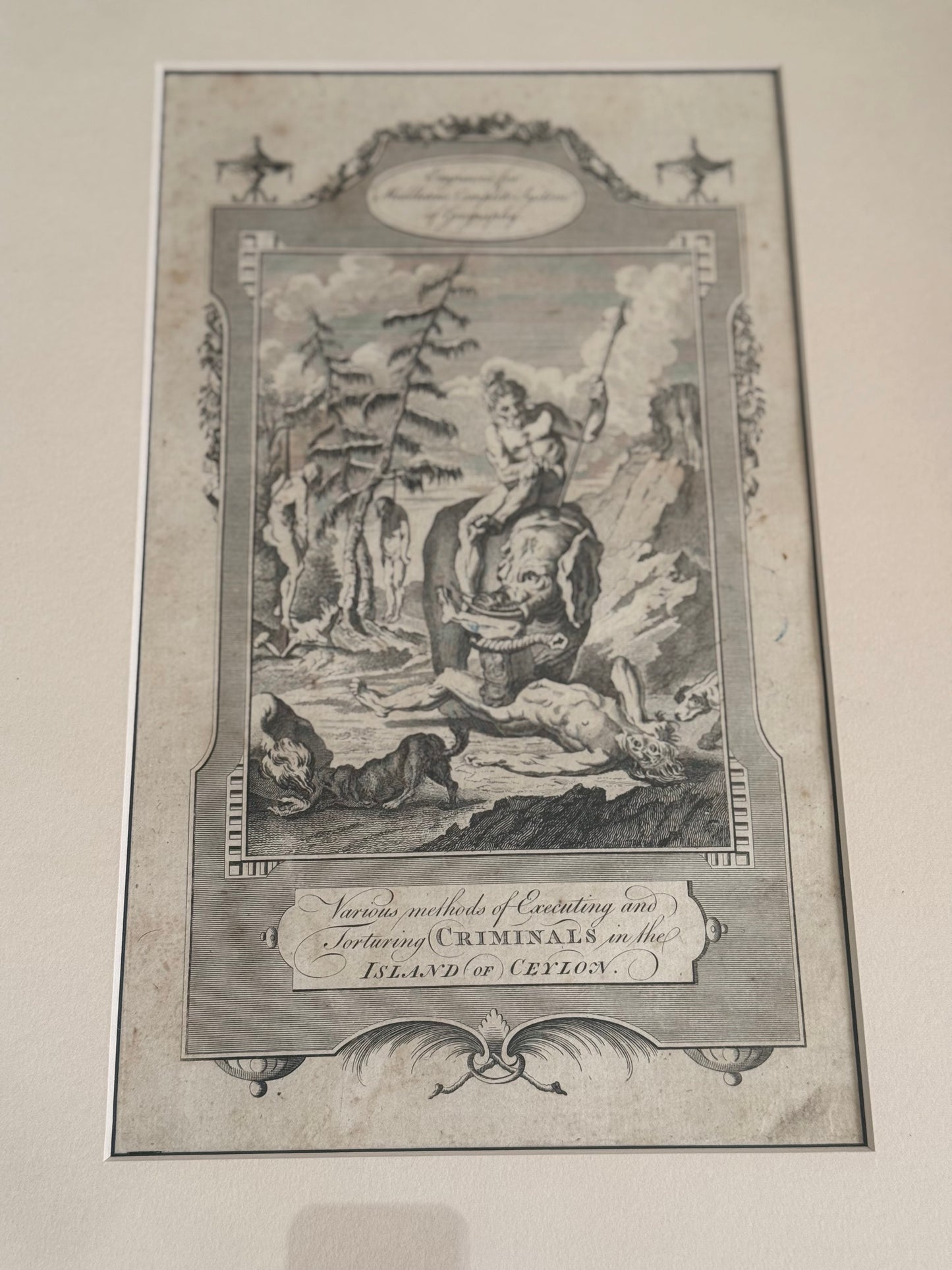 18th Century Copperplate Engraving – “Various Methods of Executing and Torturing Criminals in the Island of Ceylon”