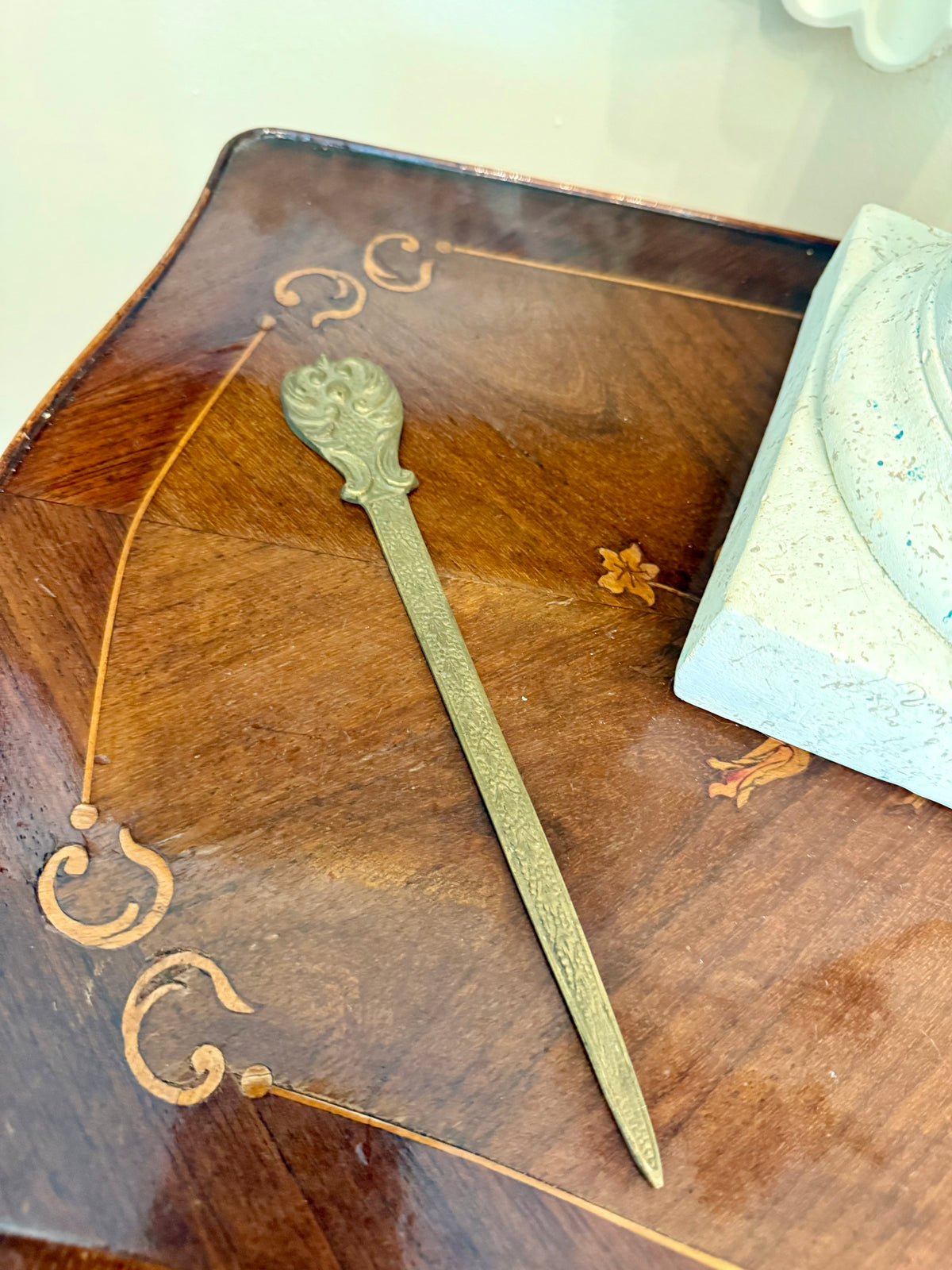 Vintage Renaissance Revival Brass Letter Opener
