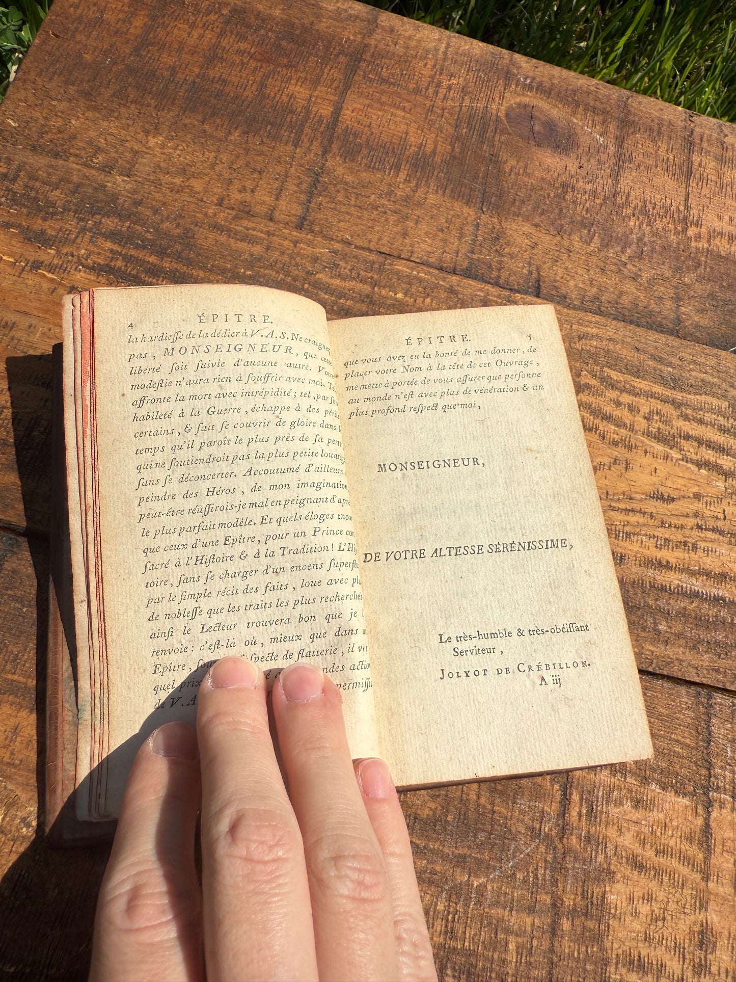 1772 Leather-Bound French Book — Œuvres de Crébillon, Tome II