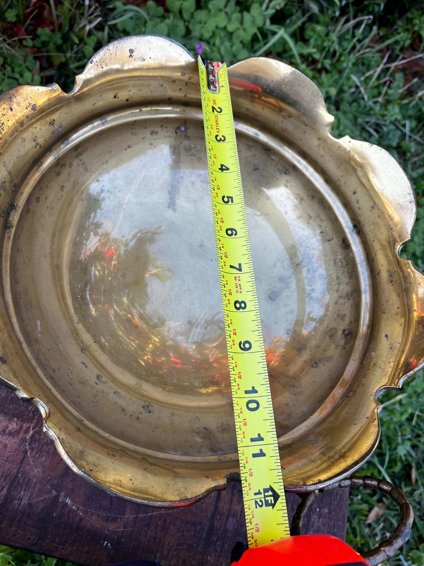 Large Footed Brass Centerpiece, Cache Pot Planter, Decorative Brass Planter, Home Décor, Elegant Brass Cachepot