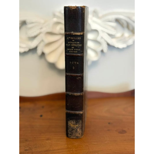Antique 1898 Comte Mollien Memoirs Napoleon French Leather Bound Book Vol II