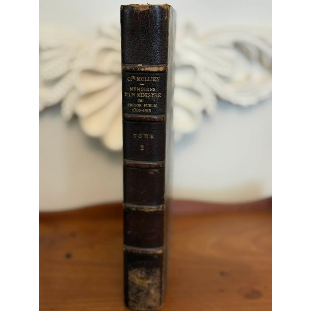Antique 1898 Comte Mollien Memoirs Napoleon French Leather Bound Book Vol II