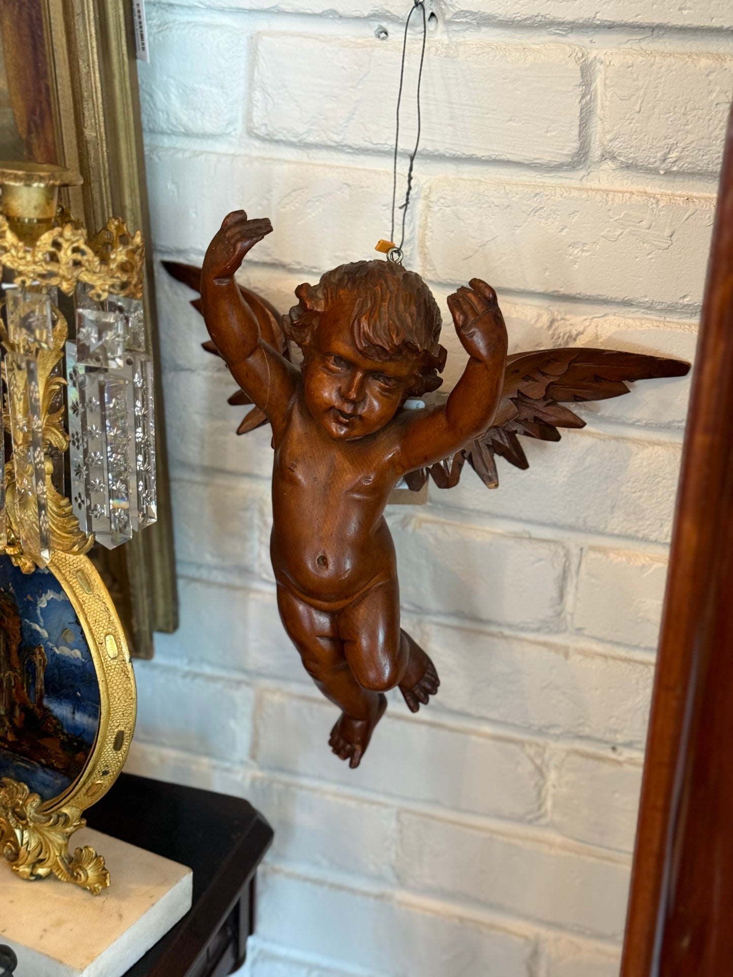 Ecclesiastical Carved Wooden Cherub, Late 18th/Early 19th Century