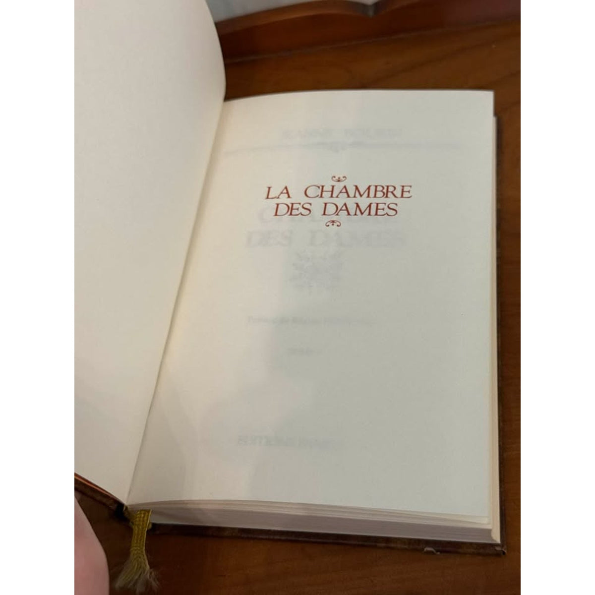 Vintage 1982 Jeanne Bourin La Chambre des Dames French Leather Style Book Vol 3