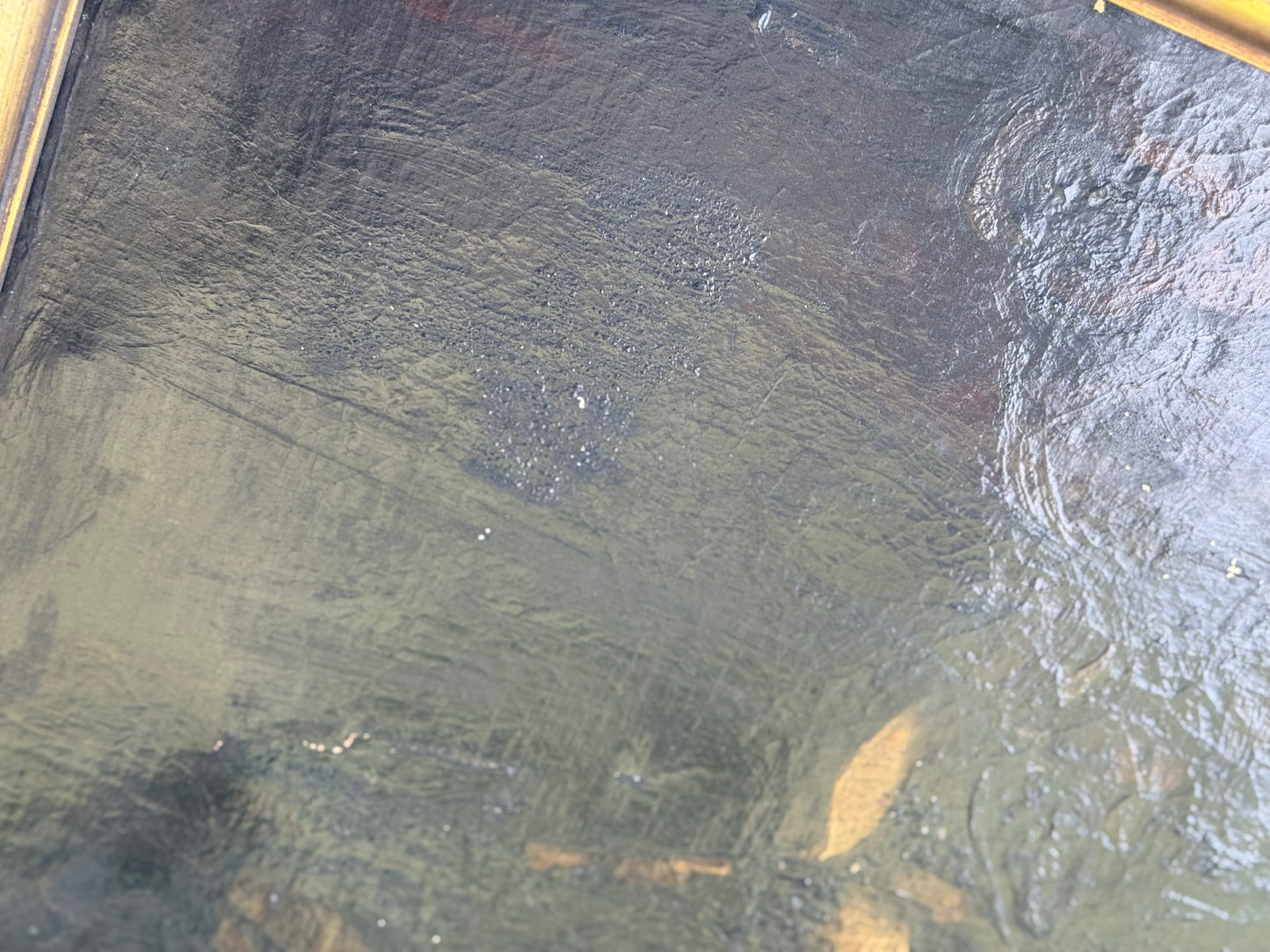 Huge Mid-19th Century Continental Public Penance Tribunal Scene – Dramatic Historic Oil Painting (35x42”)