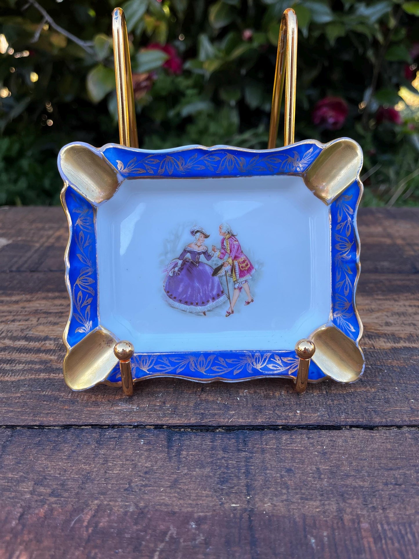Antique Limoges Ashtray, French Ashtray, Vintage Limoges Porcelain, Made in France, Collectible Ashtray, Gift