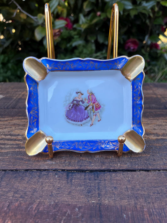 Antique Limoges Ashtray, French Ashtray, Vintage Limoges Porcelain, Made in France, Collectible Ashtray, Gift