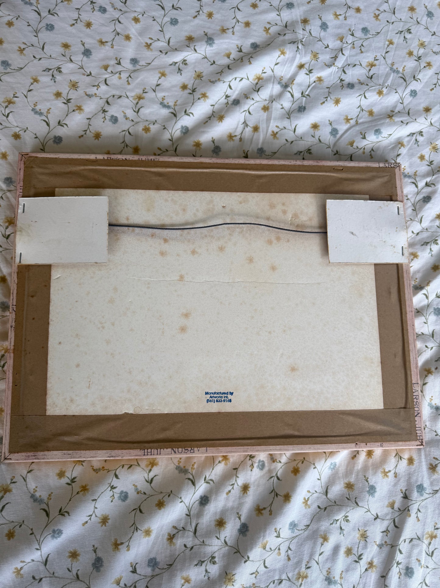 English School Style – Moorland Landscape with Stream, Signed Watercolor in Gilt Frame