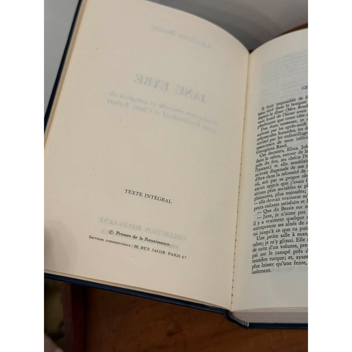 Vintage Jane Eyre Charlotte Brontë French Biblio-Luxe Gilt Hardcover Book