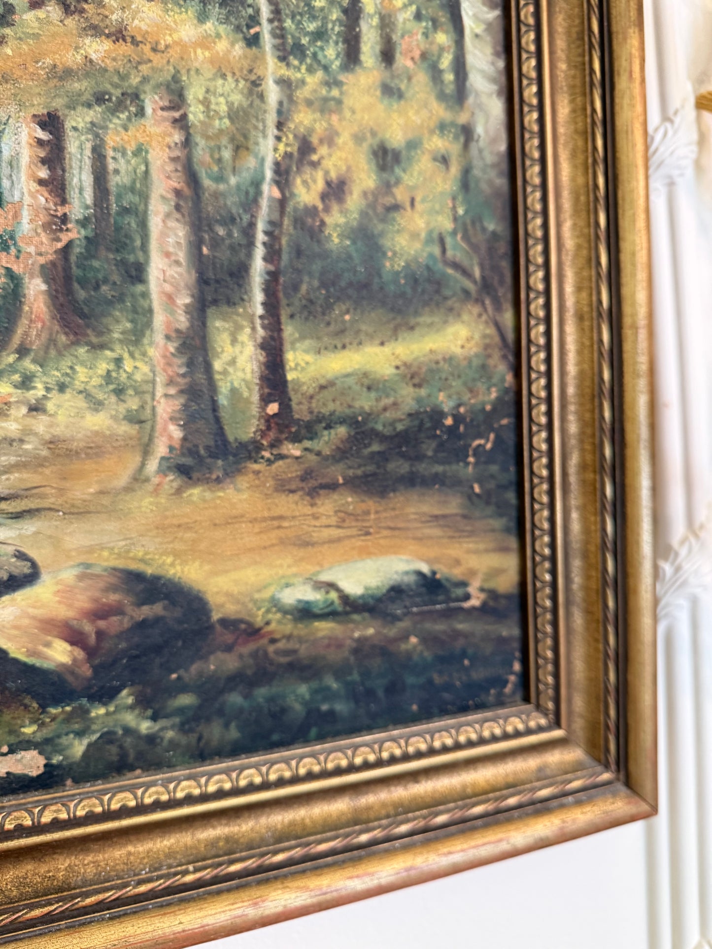 Sr. M. Sophia Oil Painting | Woodland Deer Landscape | Nun Artist | Oil on Canvas