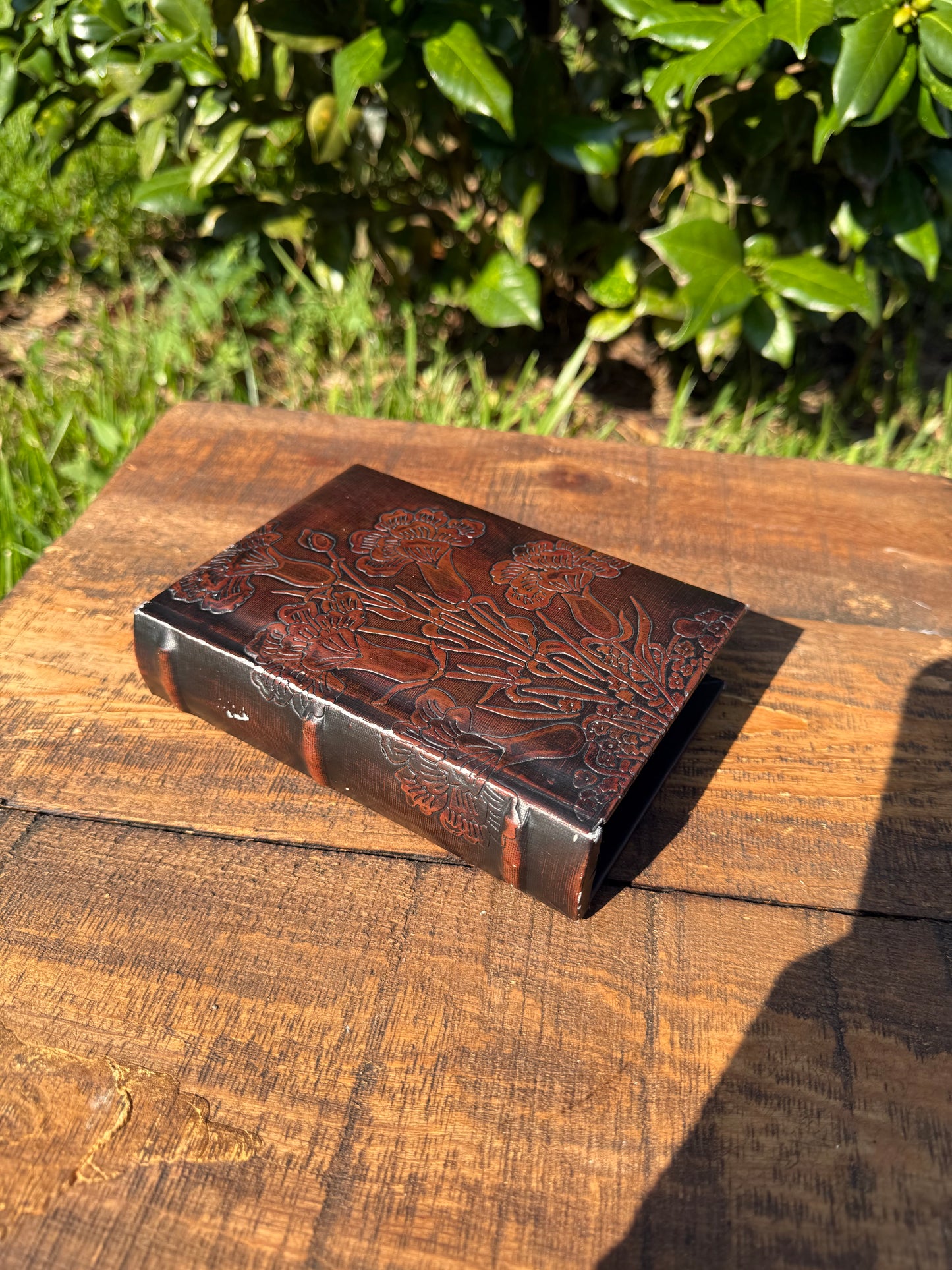 Embossed Floral Book-Form Box, Early-Mid 20th Century