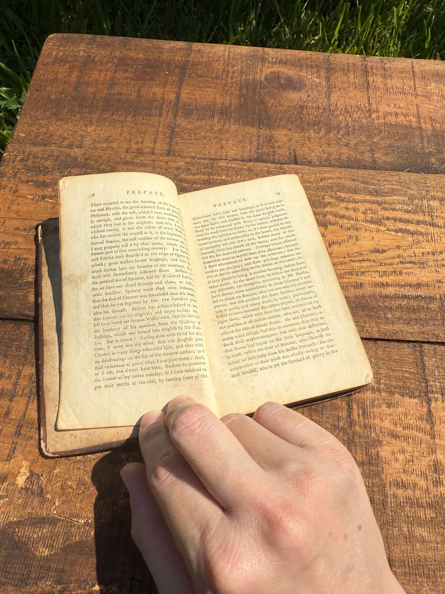 Late 18th-Century Leather-Bound Volume — Chaucer’s Palamon and Arcite & Homer’s Iliad