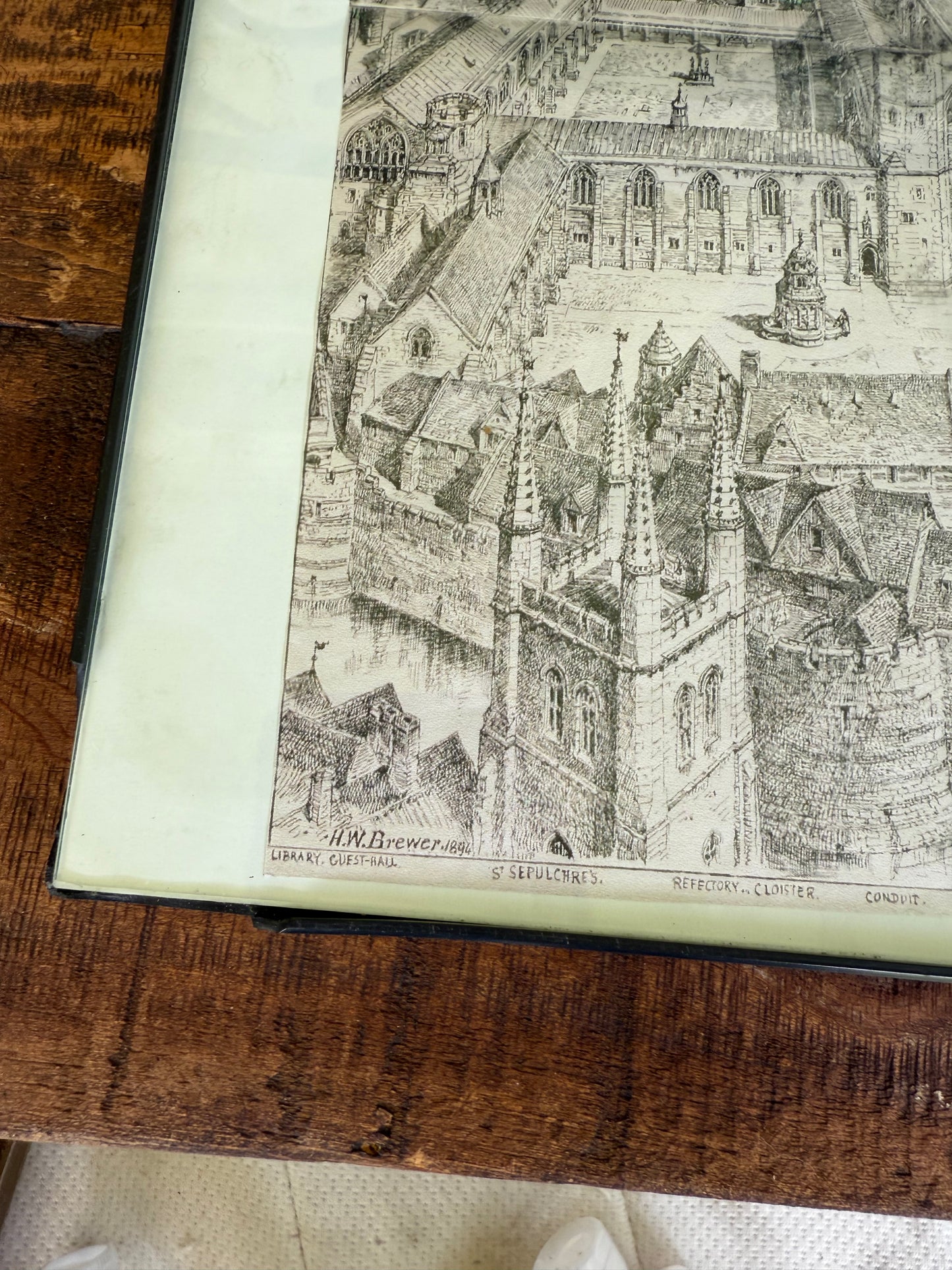 1891 Brewer Engraving – Christ Church, Newgate