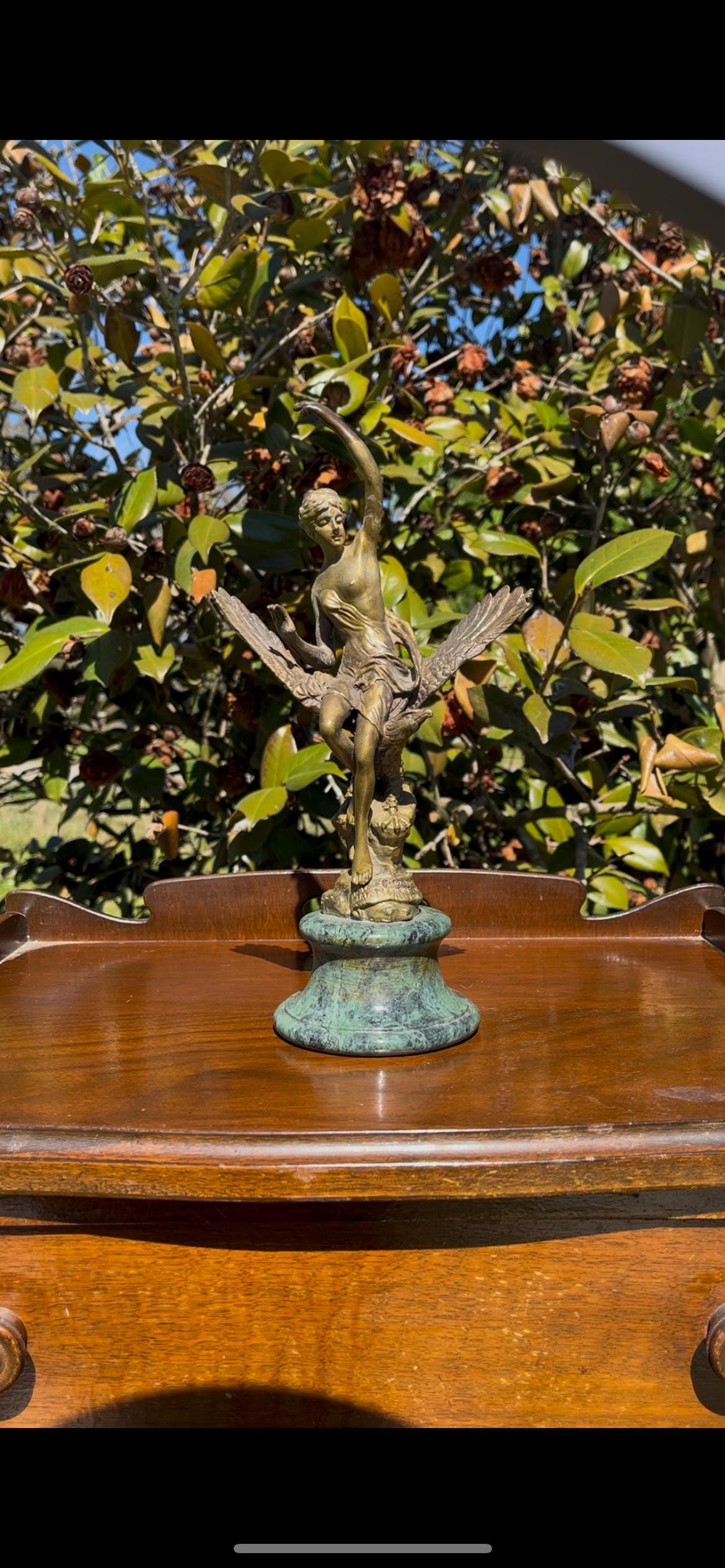 Hebe on Jupiter’s Eagle Bronze Sculpture Mythological Goddess Statue
