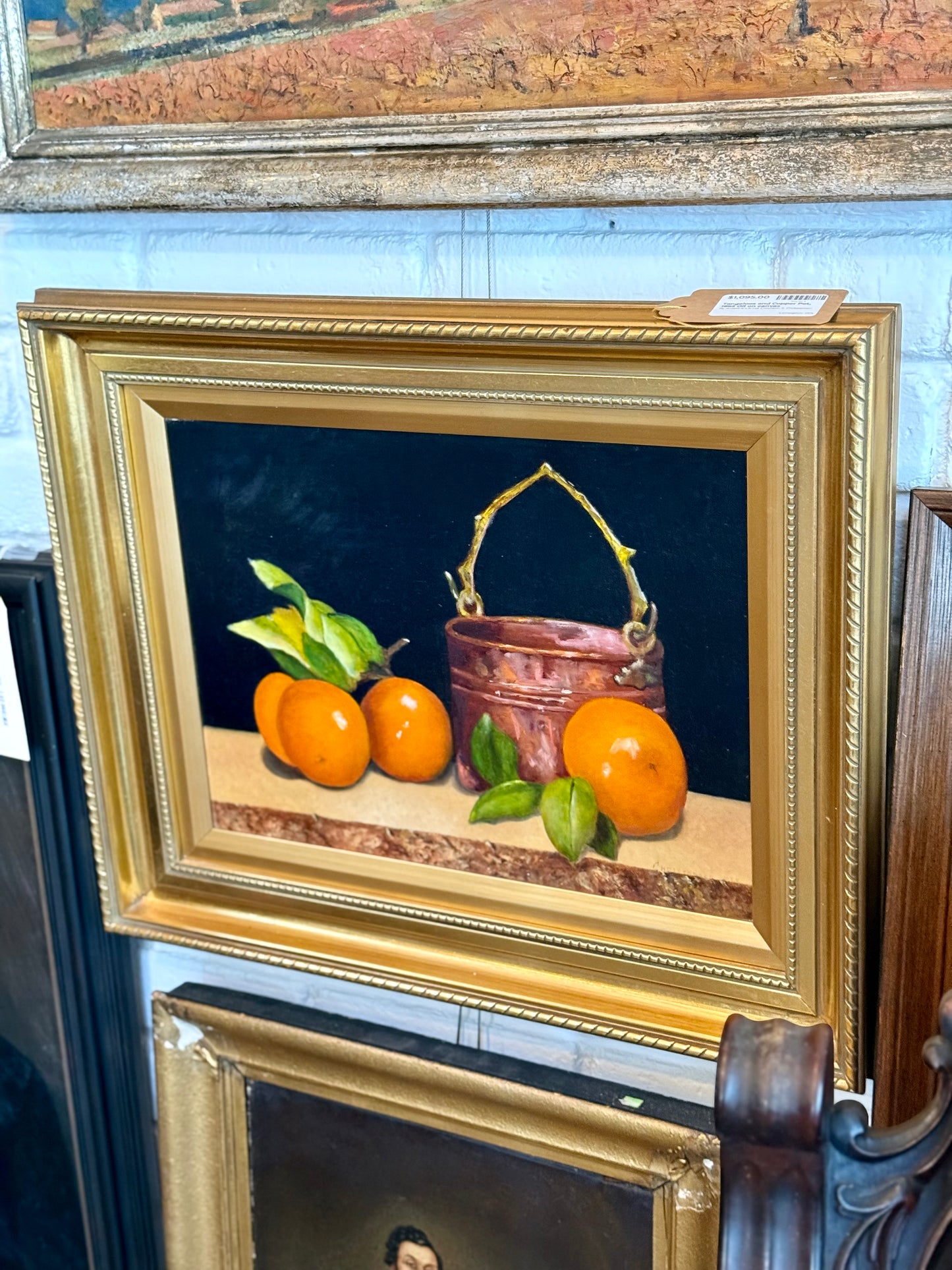 Elizabeth S. Christensen (American, 1915–2015)
“Tangeloes and Copper Pot,” 1995