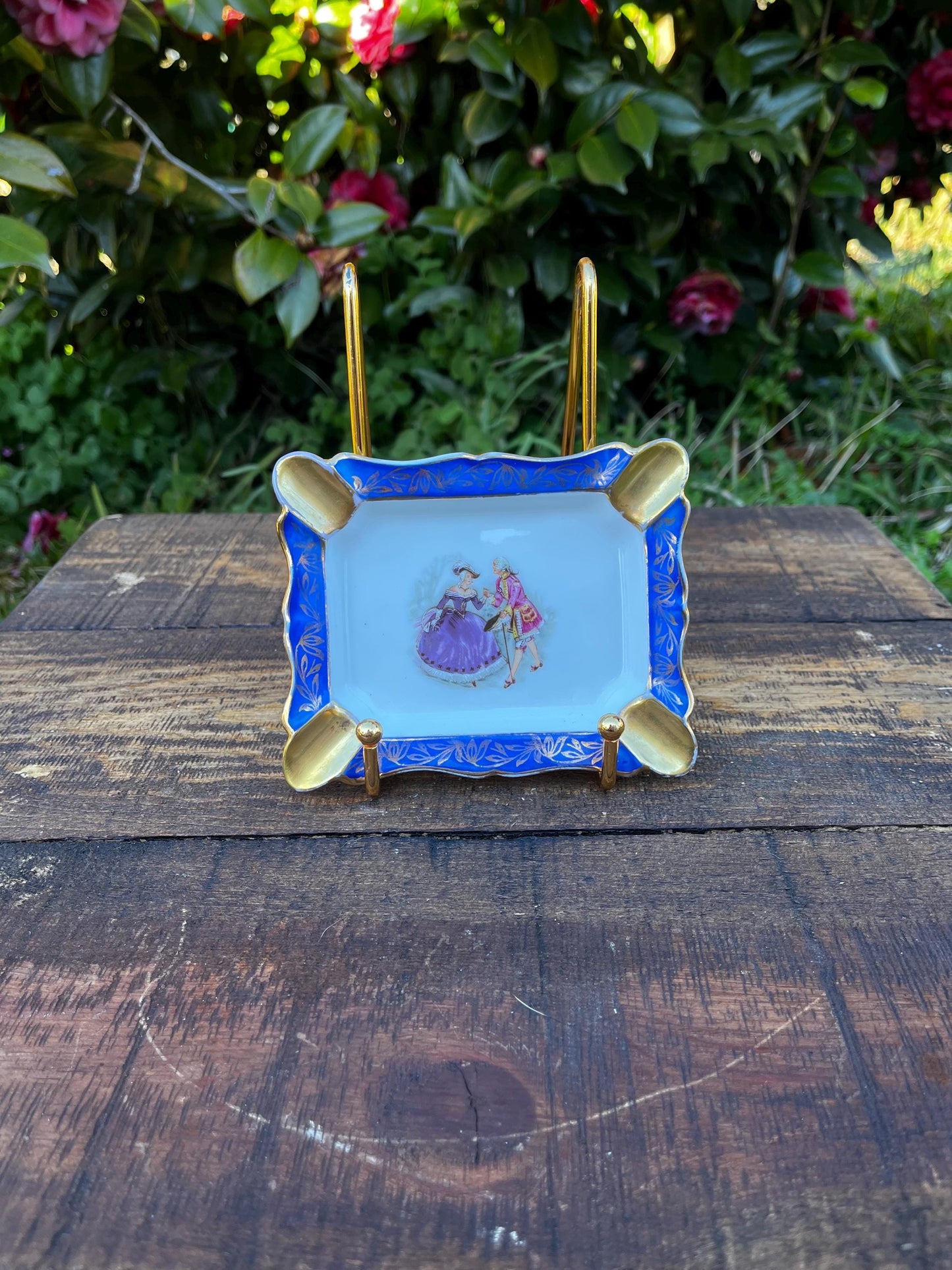 Antique Limoges Ashtray, French Ashtray, Vintage Limoges Porcelain, Made in France, Collectible Ashtray, Gift