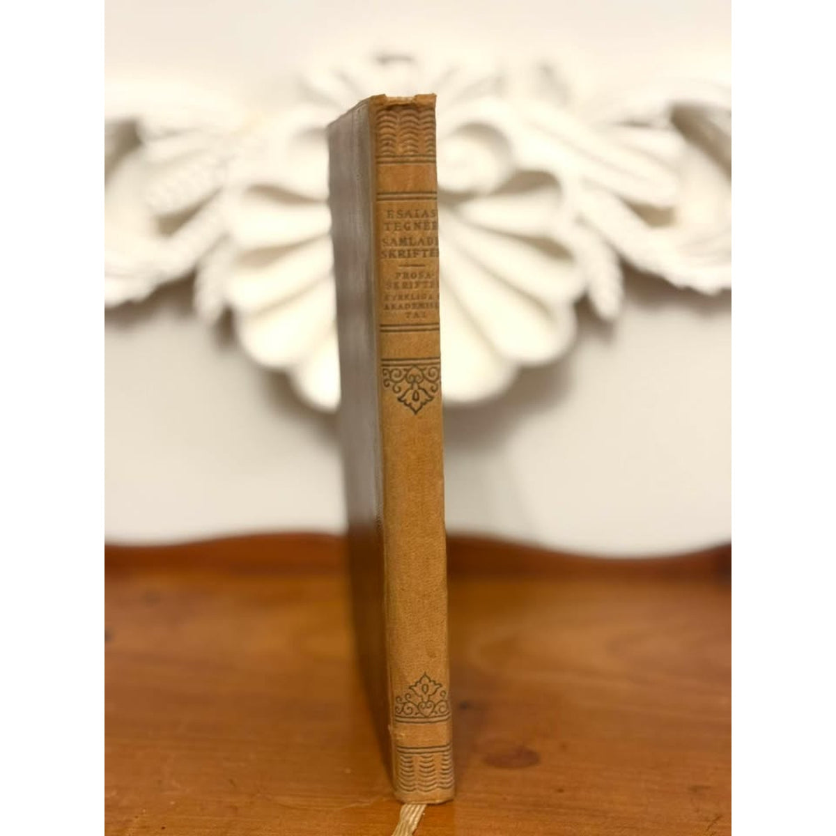 1929 Swedish Leather Bound Book Esaias Tegnér Collected Writings Vol. 6 Church Speeches