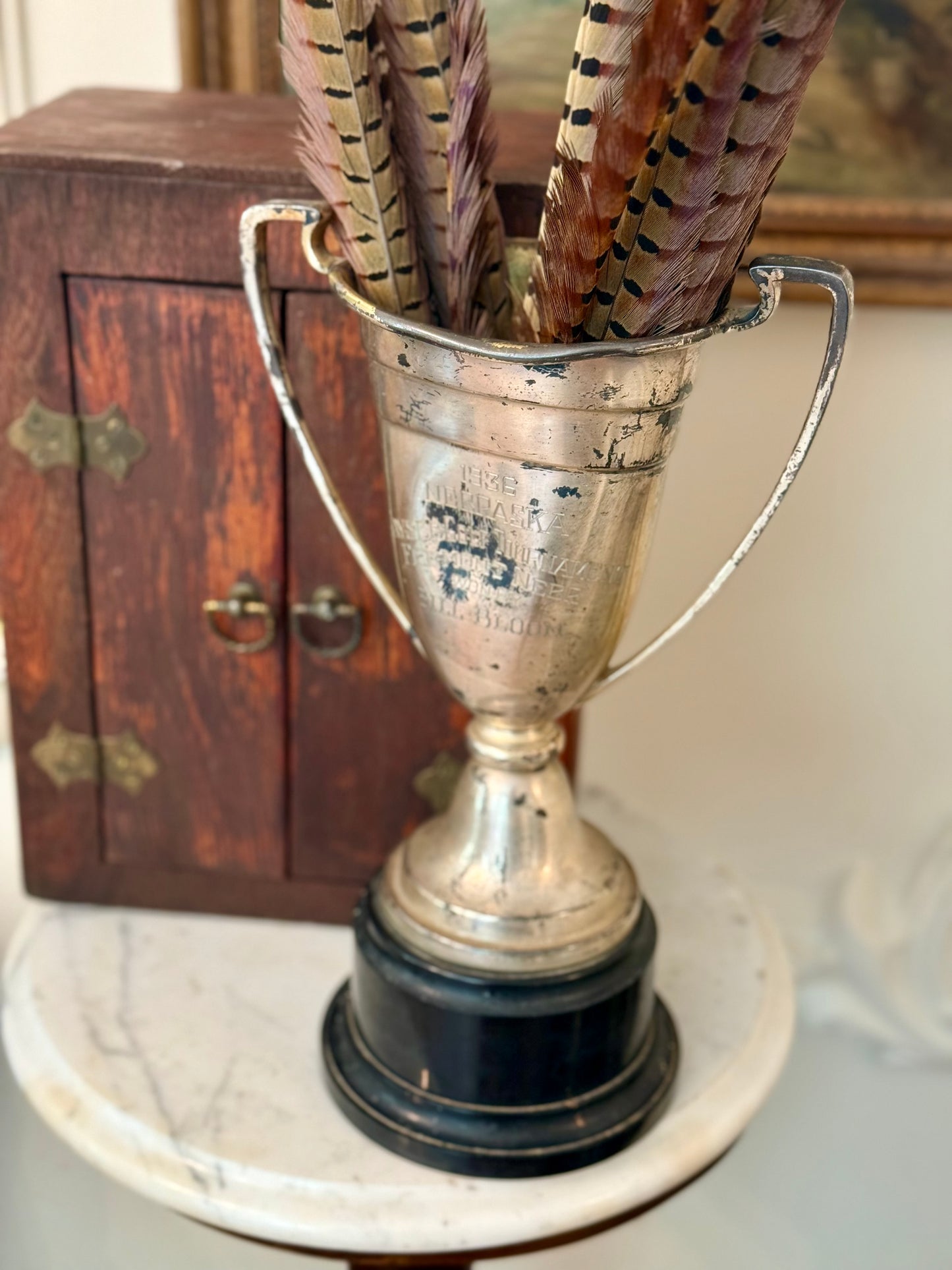 1936 Nebraska State Tournament Trophy Vase | Bill Bloom