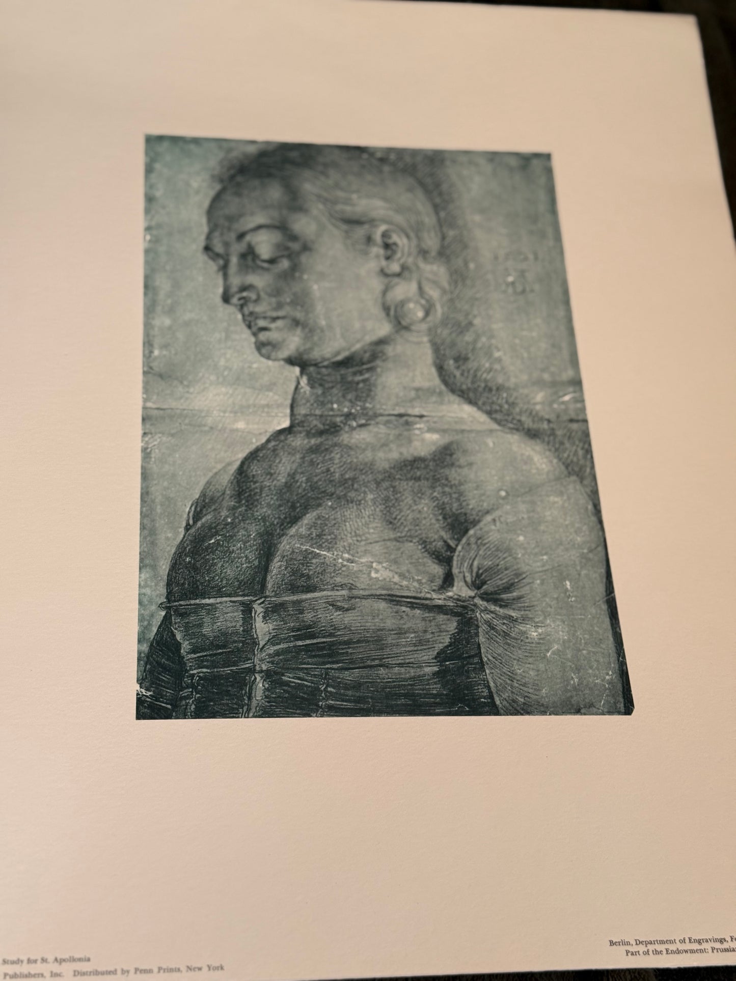 Albrecht Dürer – Study for St. Apollonia | 20th Century Authorized Museum Print | After the Original, Berlin Collections