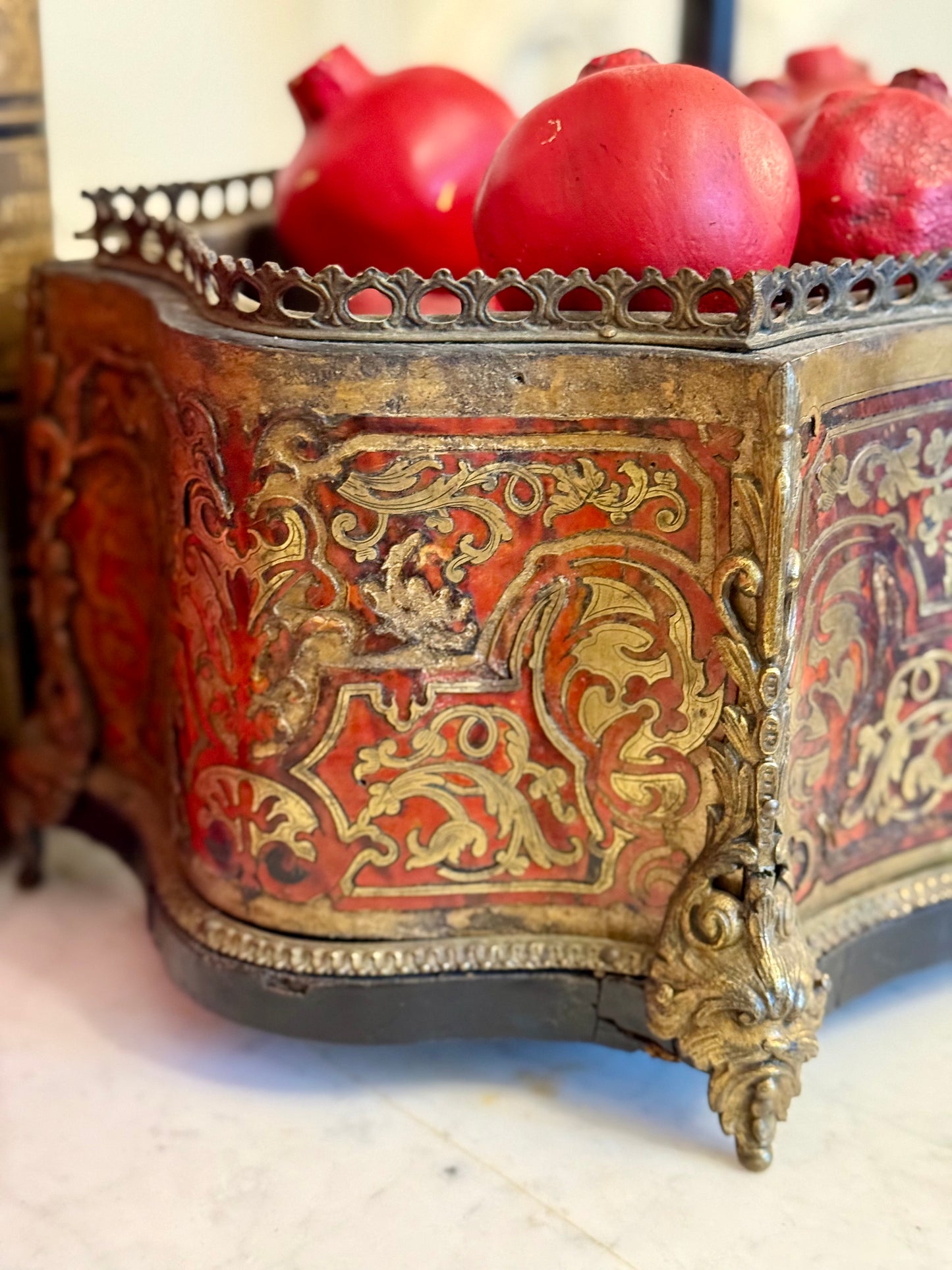 Napoleon III Boulle Jardinière | Tortoiseshell and Brass Inlay Planter